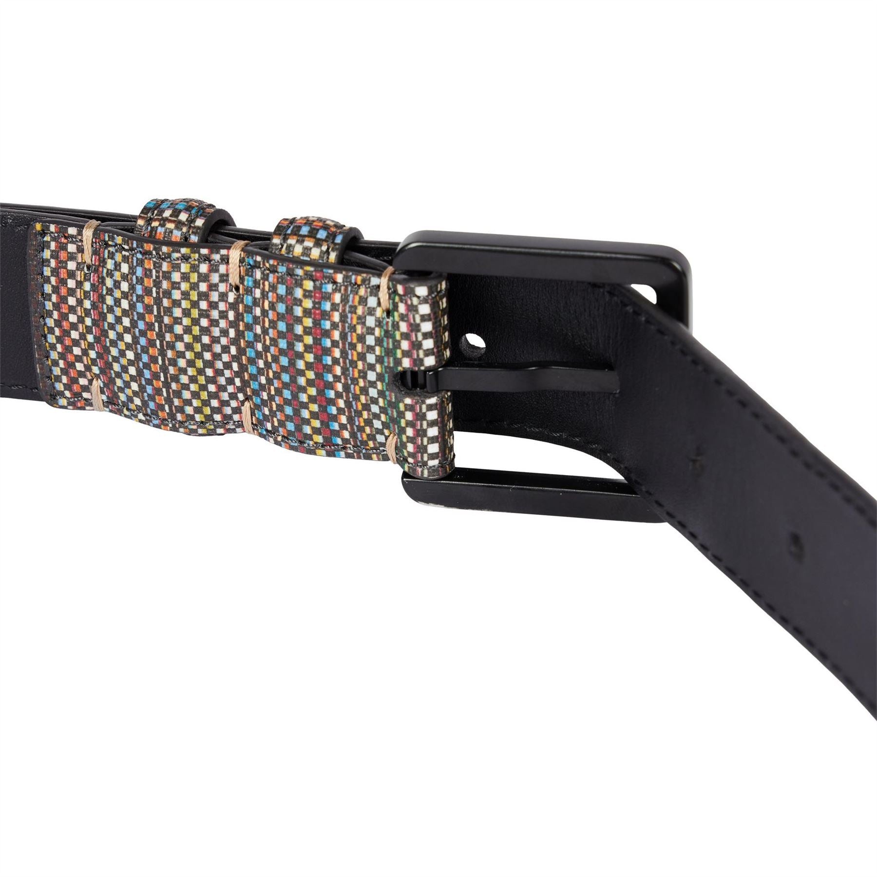 Paul Smith Stripe Coated Canvasas Belt