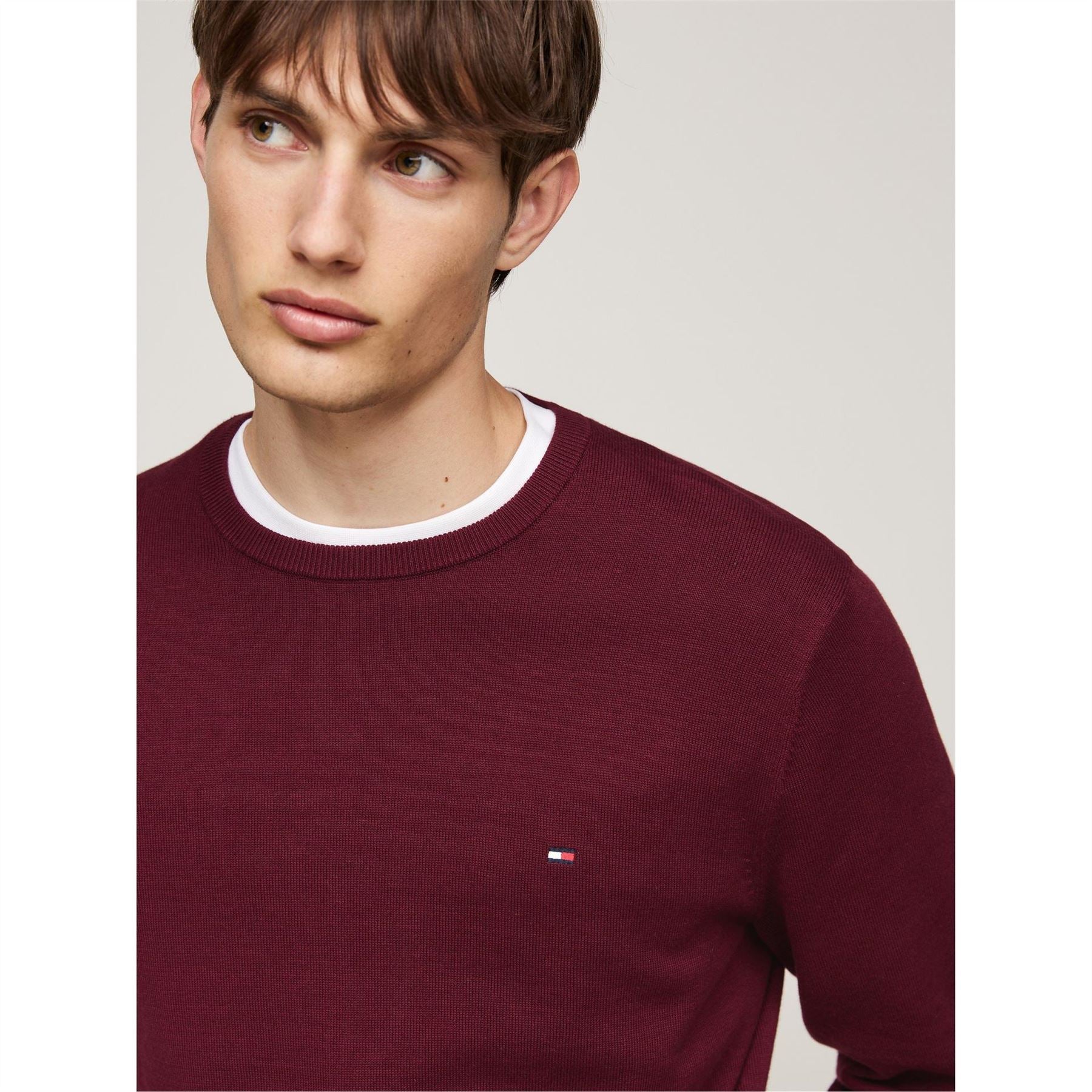 Tommy Hilfiger Cotton Crew Neck Pullover Sweater