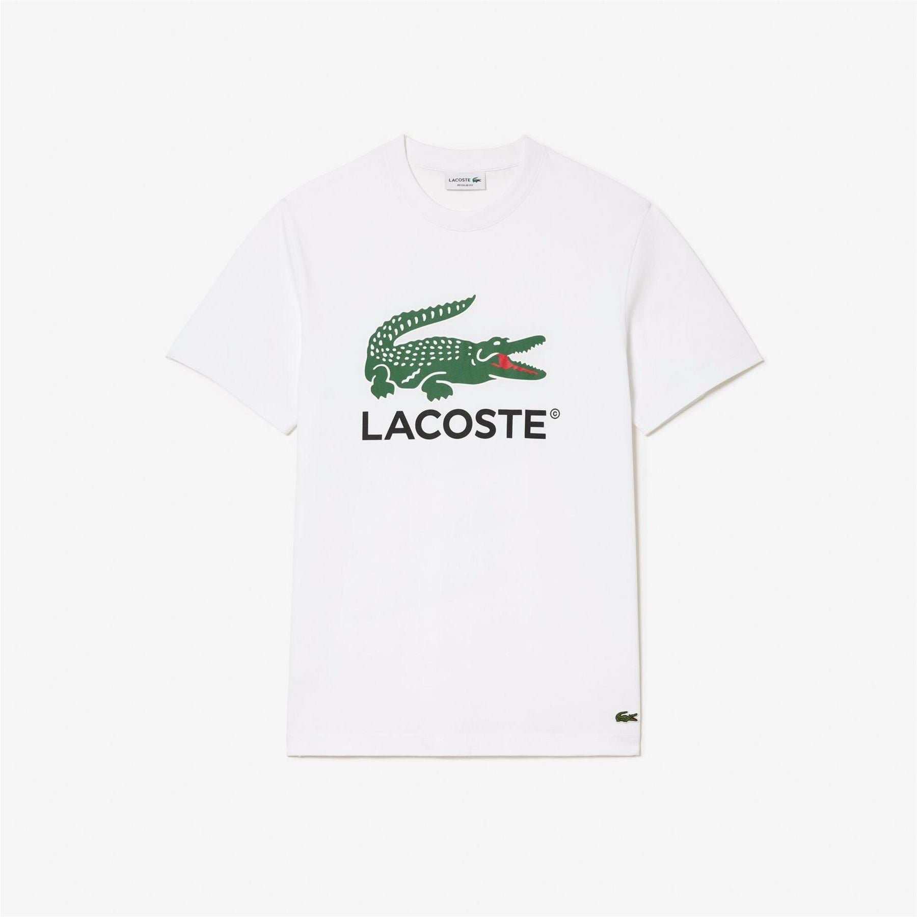 Lacoste Crocodile Print Regular Fit Crew Neck T-Shirt