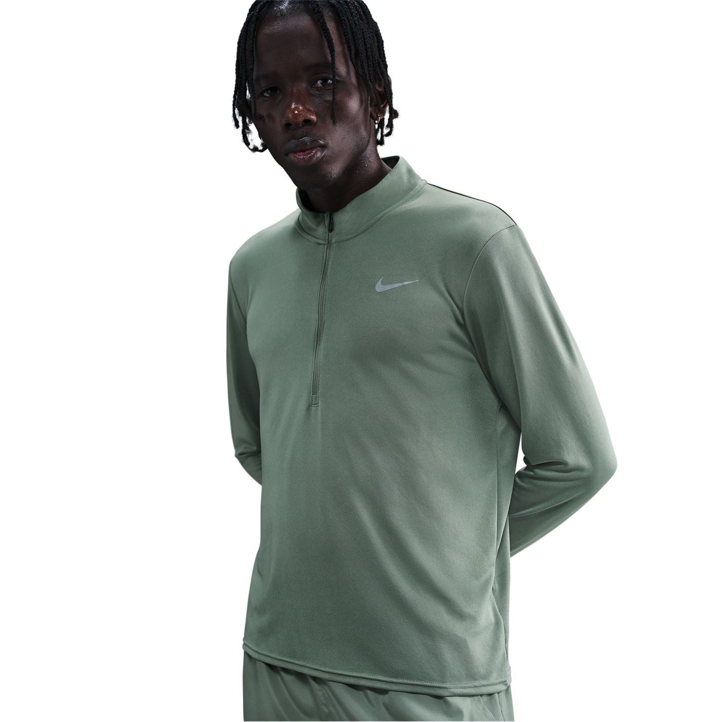 Nike Mens Half Zip Core Long Sleeve Running Top