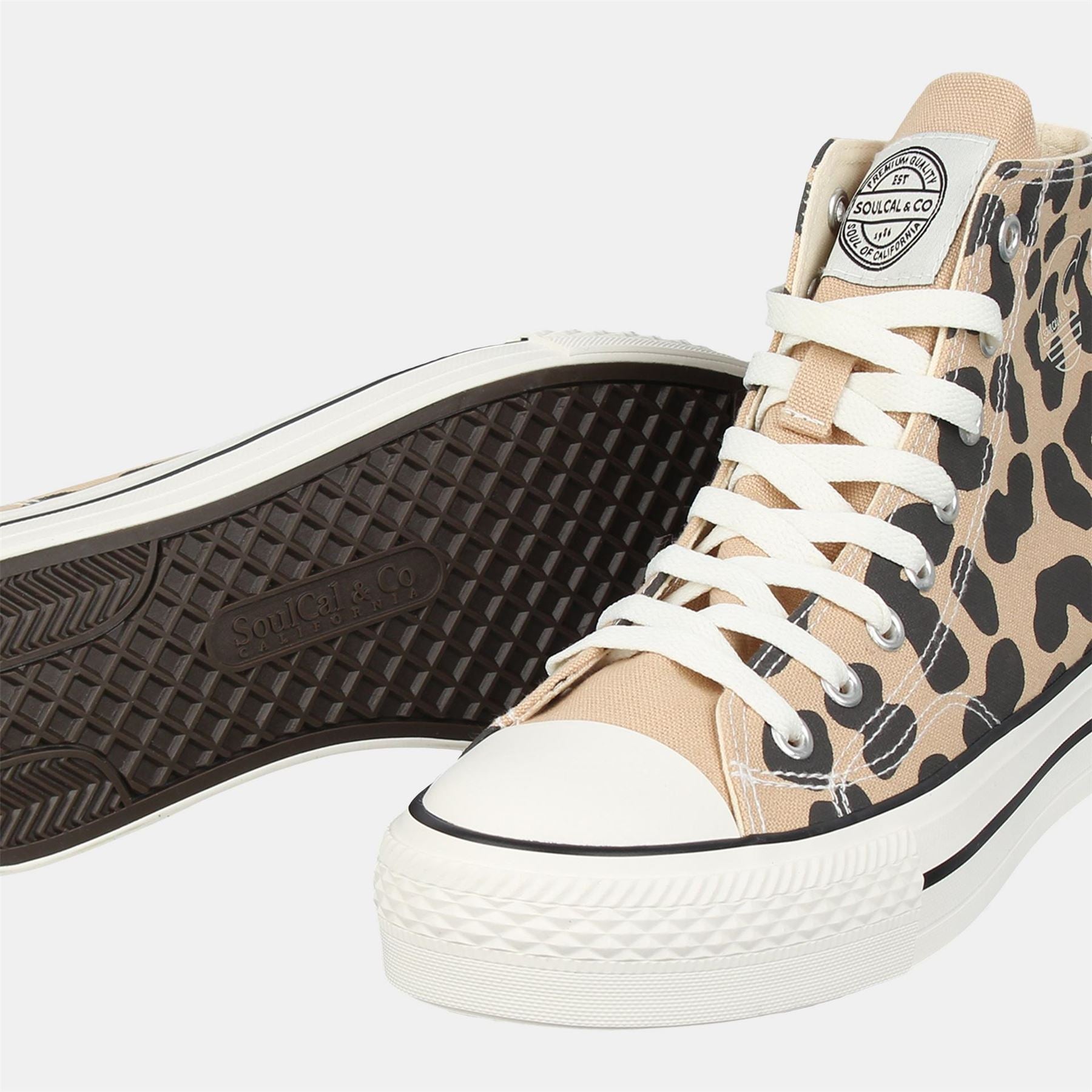 SoulCal Womens Canvasas High Top Platform Trainers