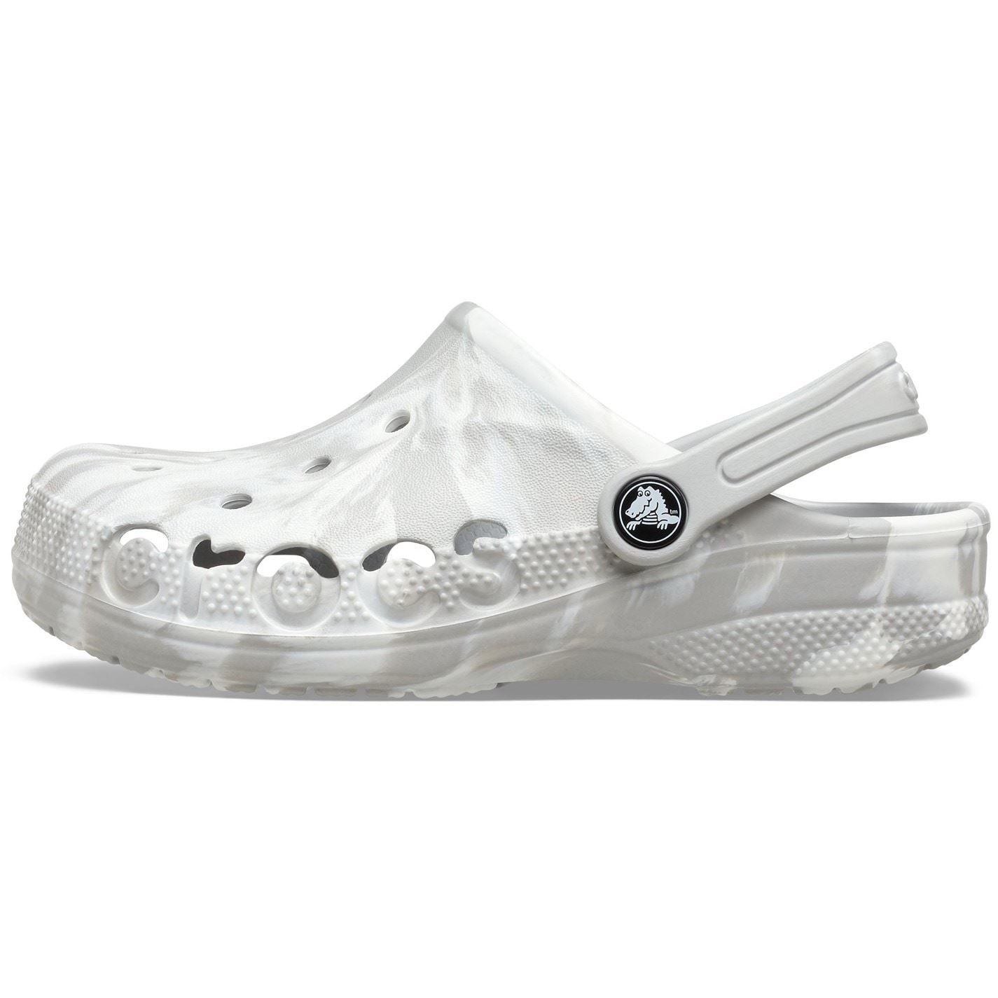 Crocs Baya Marble Patterned Flatform Clogs