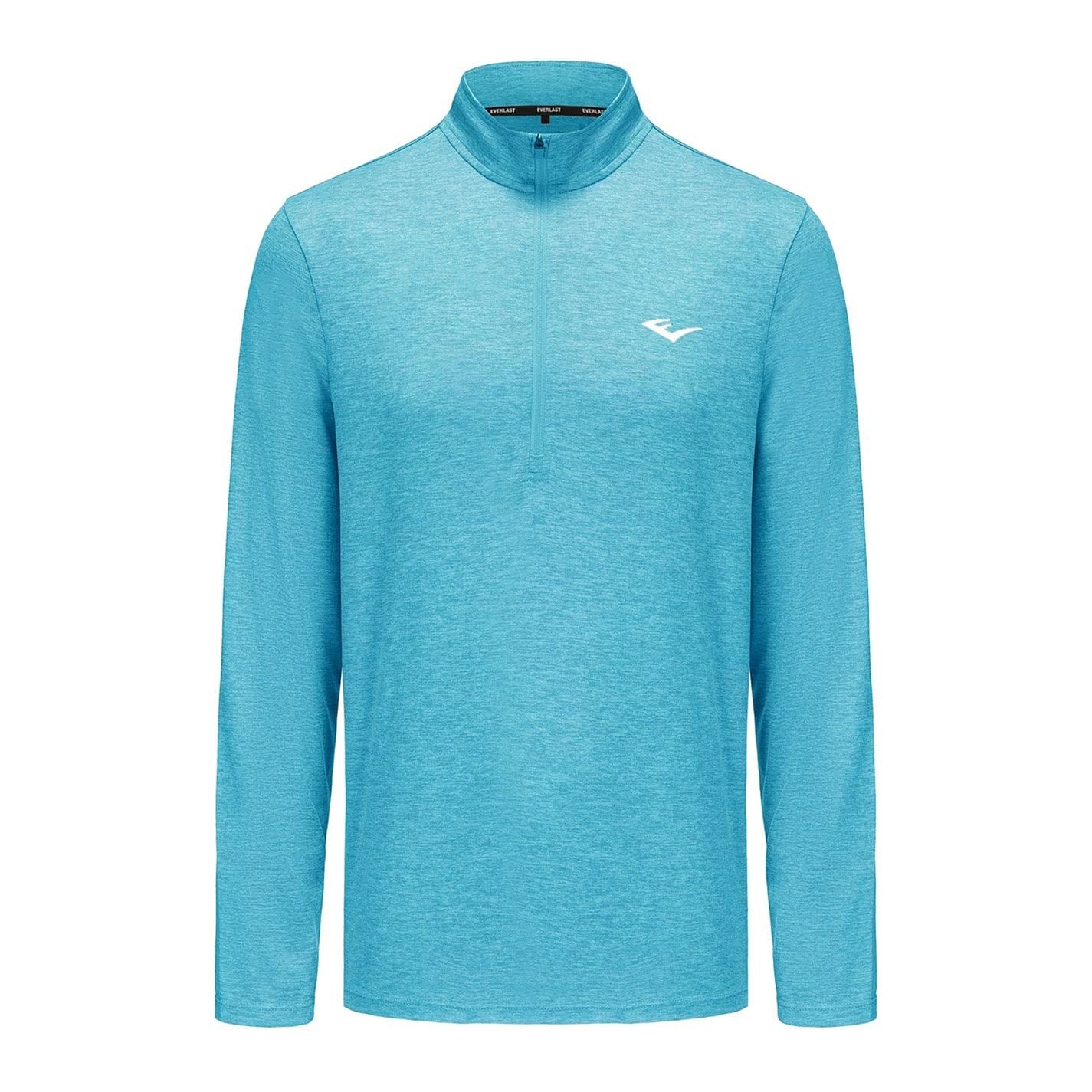 Everlast Flex Regular Fit Zip Neck Long Sleeve Athletic Top