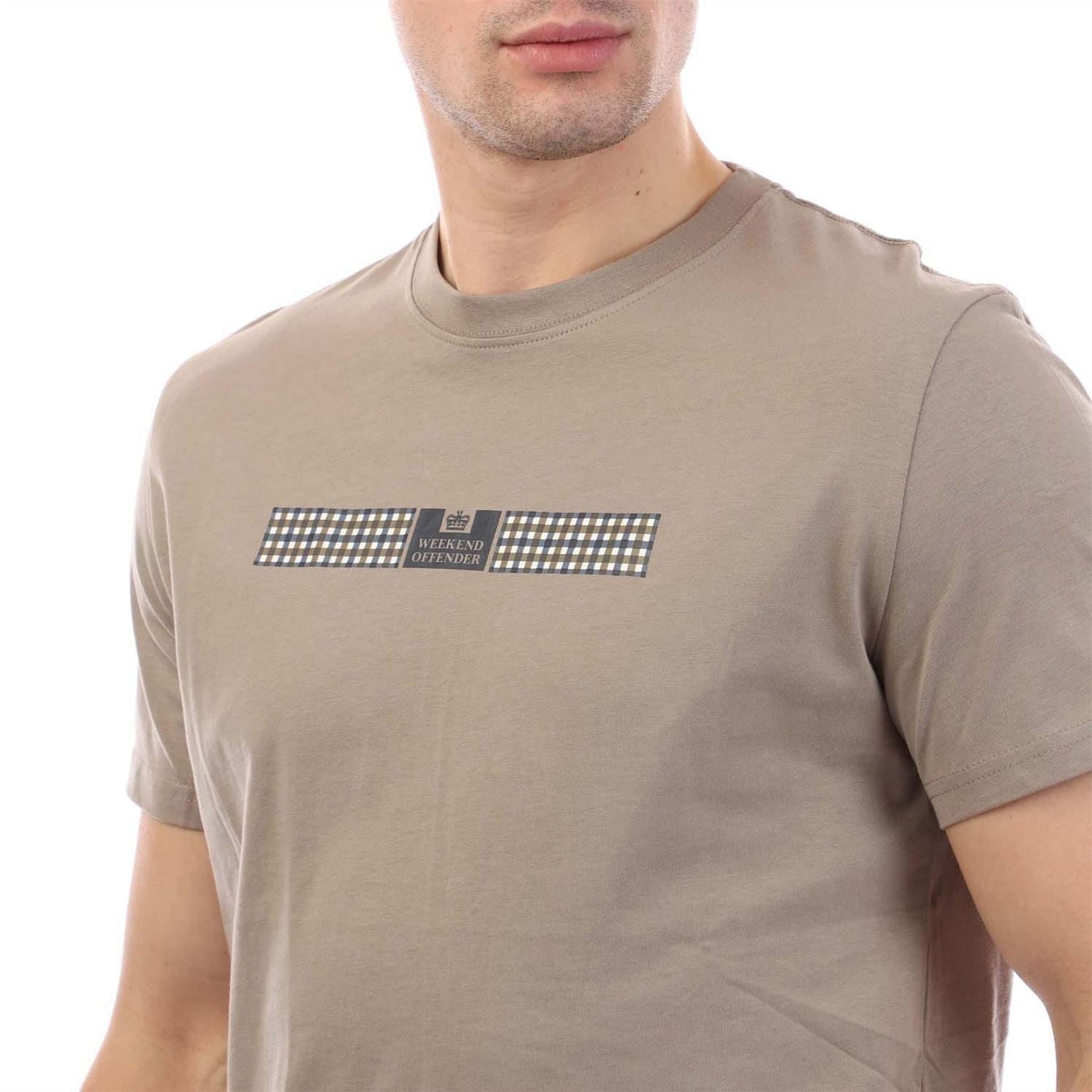 Weekend Offender Shareck Check T Shirt