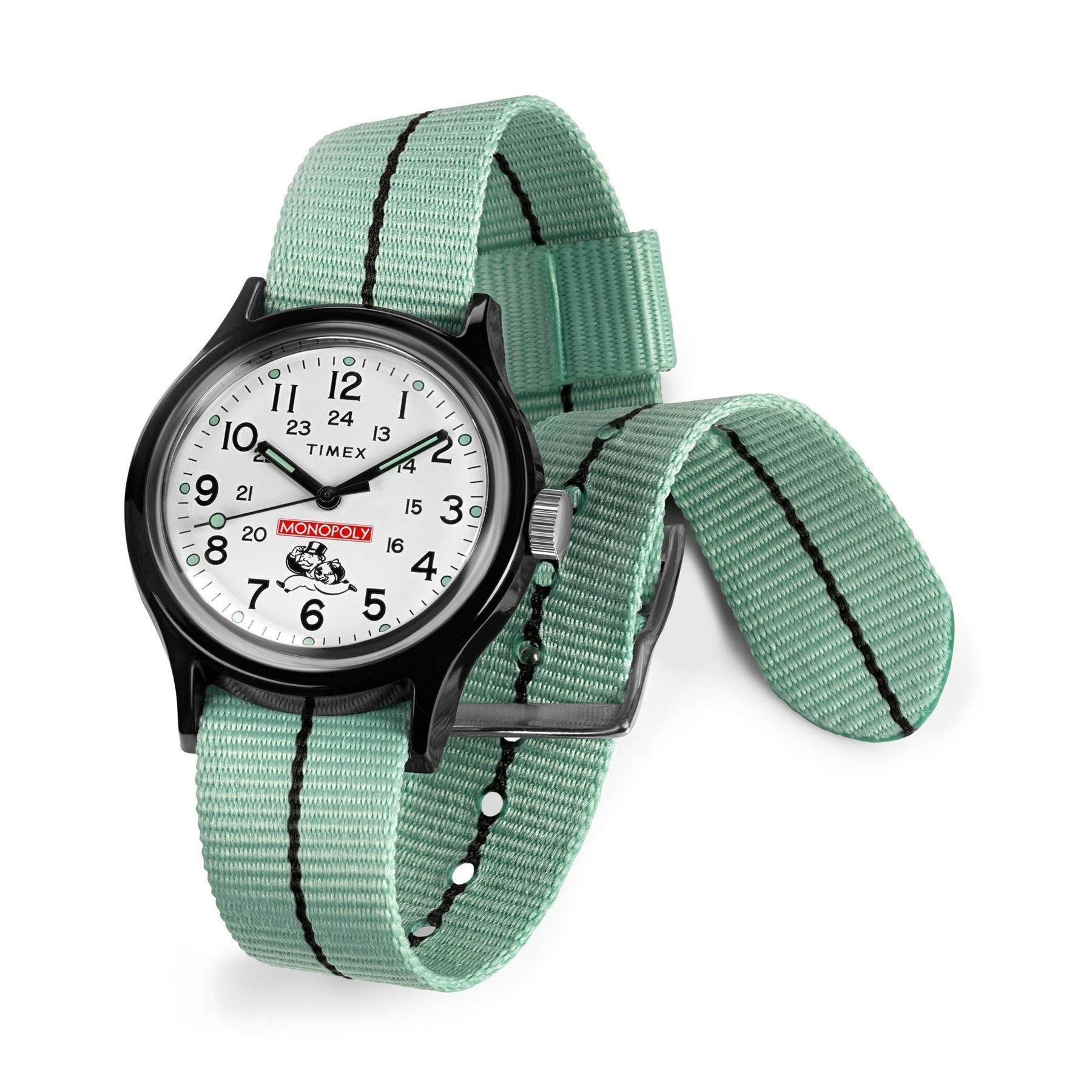 Timex Monoply Sn62 Field Analogue NATO Strap Watch