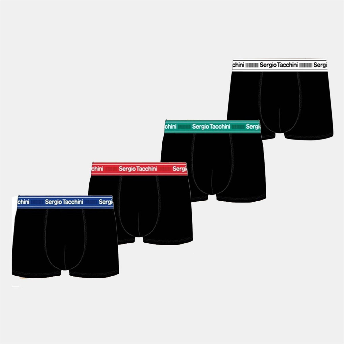 Sergio Tacchini 4 Pack Plain Design Boxer Brief