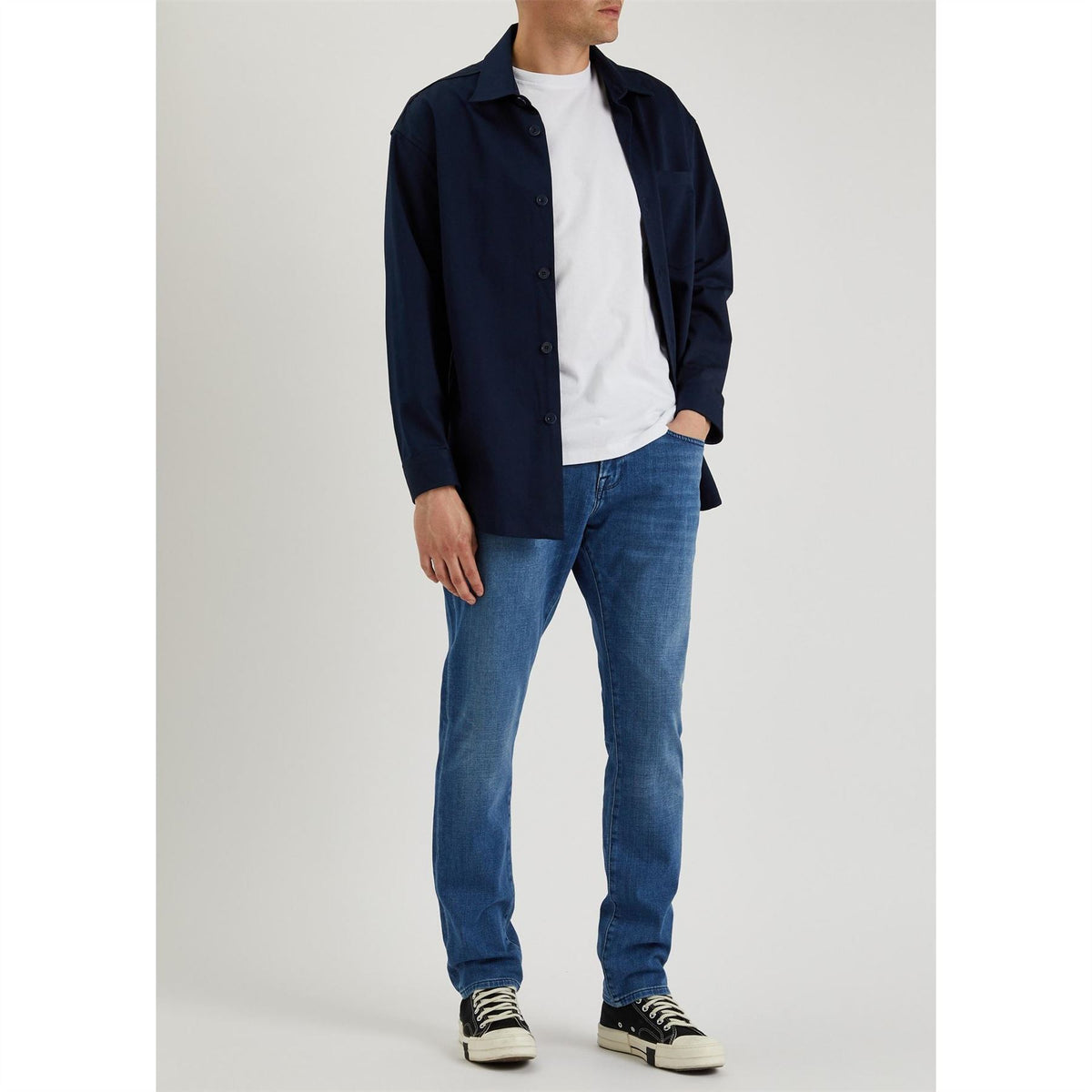 Frame Jn Slim Mid Blue co