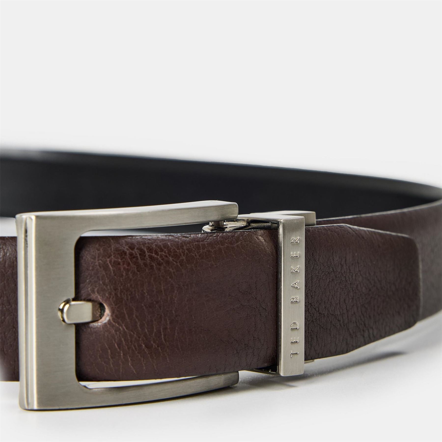 Ted Baker Leather Pin Buckle Belt with Logo