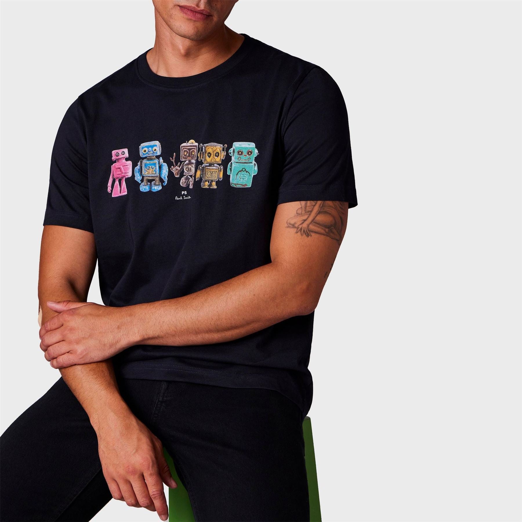PS Paul Smith Robot Graphic Print T Shirt