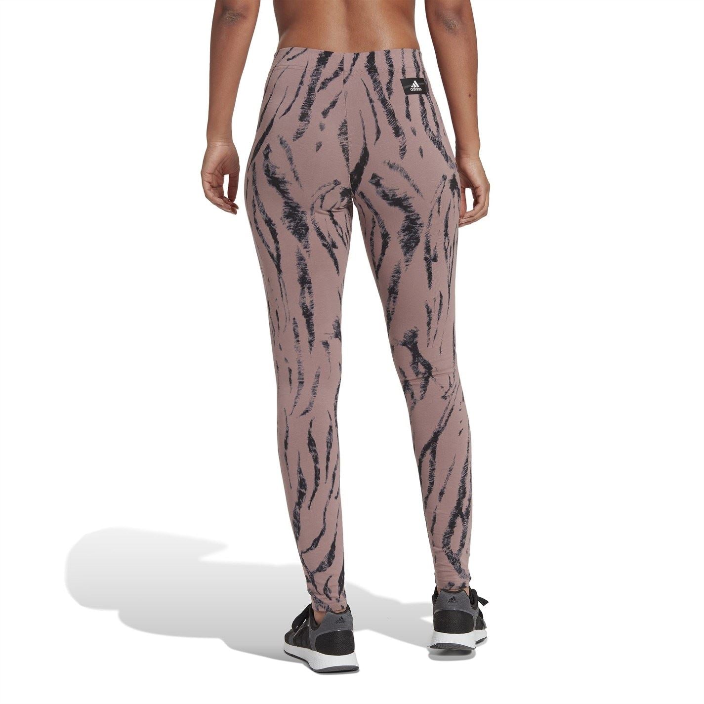 adidas Womens Icons Animal Print Leggings