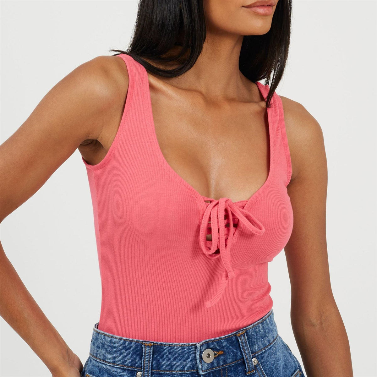 Brave Soul Womens High Neck Bodysuit With Long Sleeves