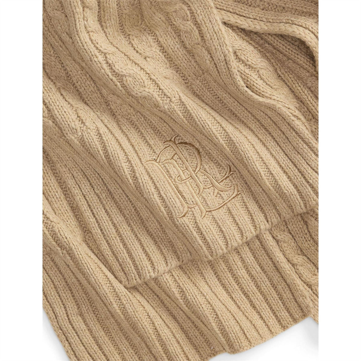 Lauren by Ralph Lauren Cable Wool Midweight Scarf