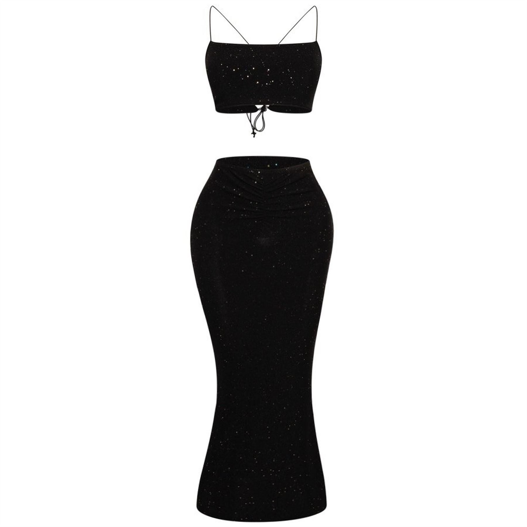 Honeyz Glitter Bodycon Skirt