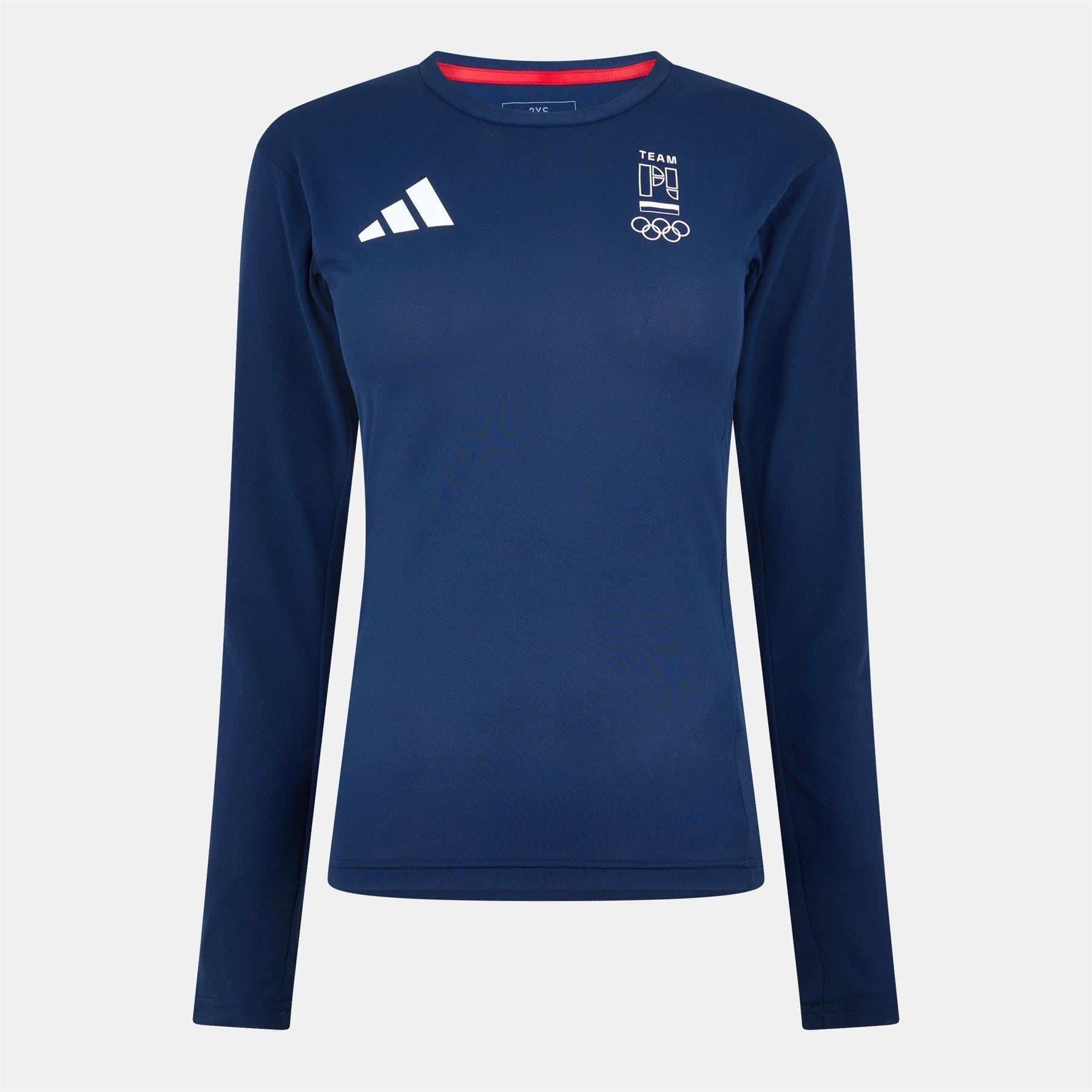 adidas Crew Neck Long Sleeve Slim Fit Jersey T-Shirt
