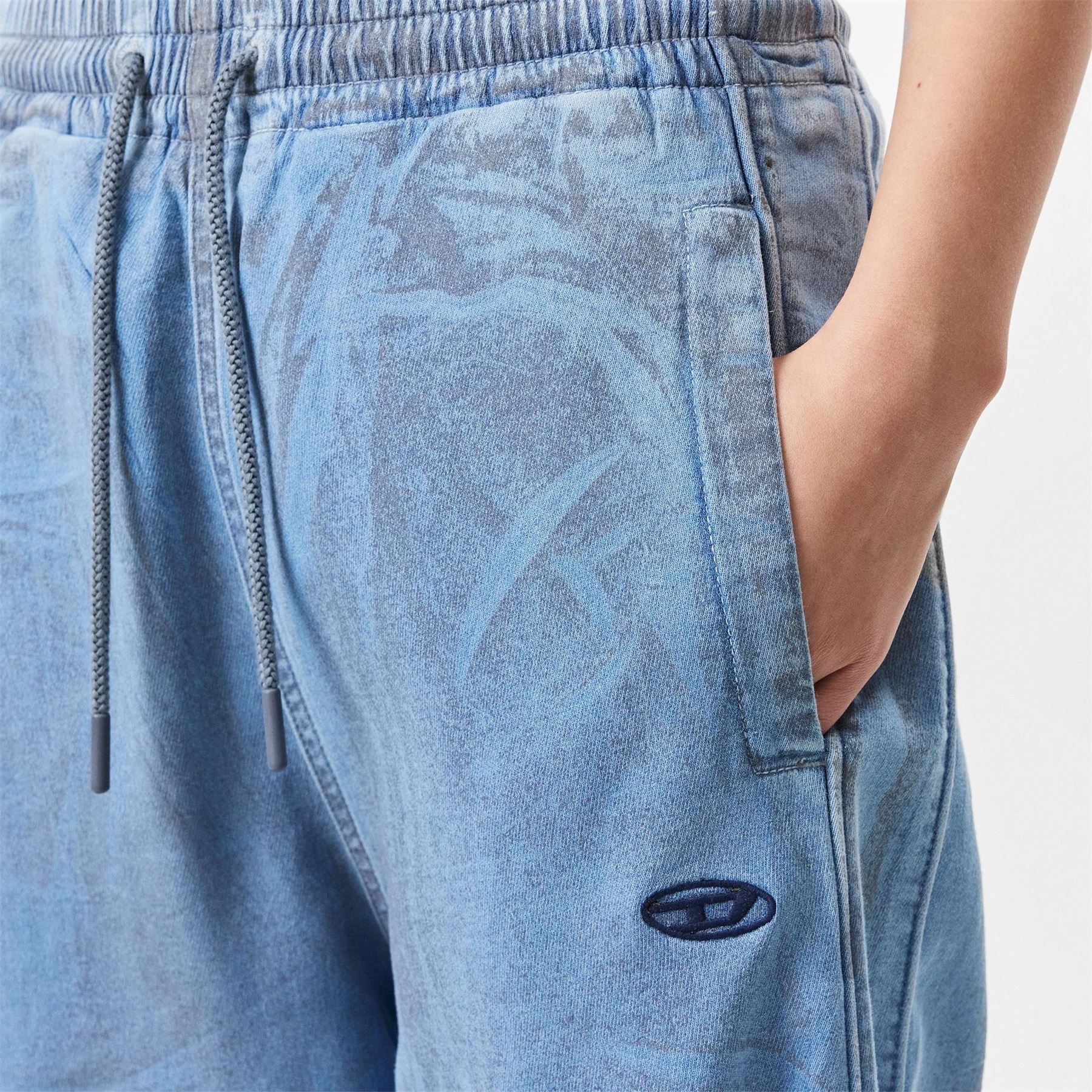 Diesel Wide Leg Relaxed Fit Jeans