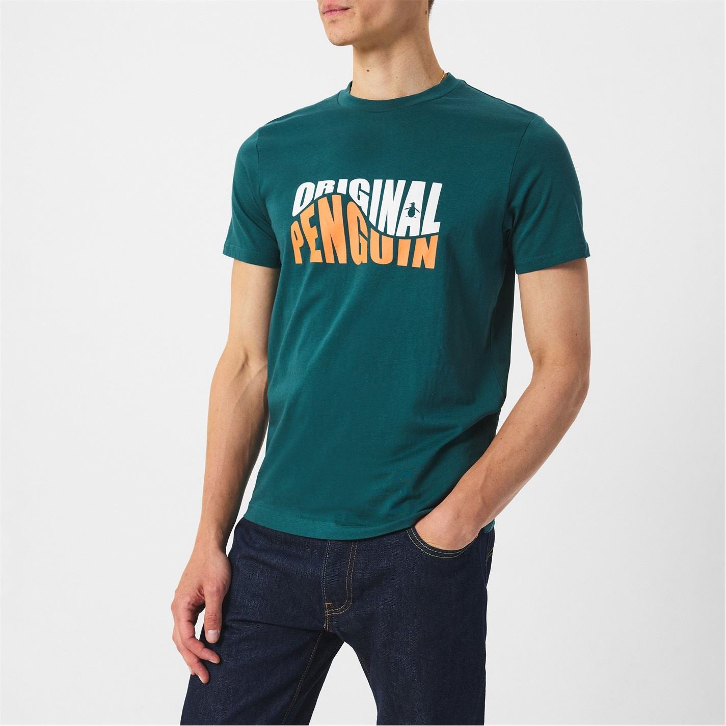 Original Penguin Penguin Lettering Crew Neck T-Shirt