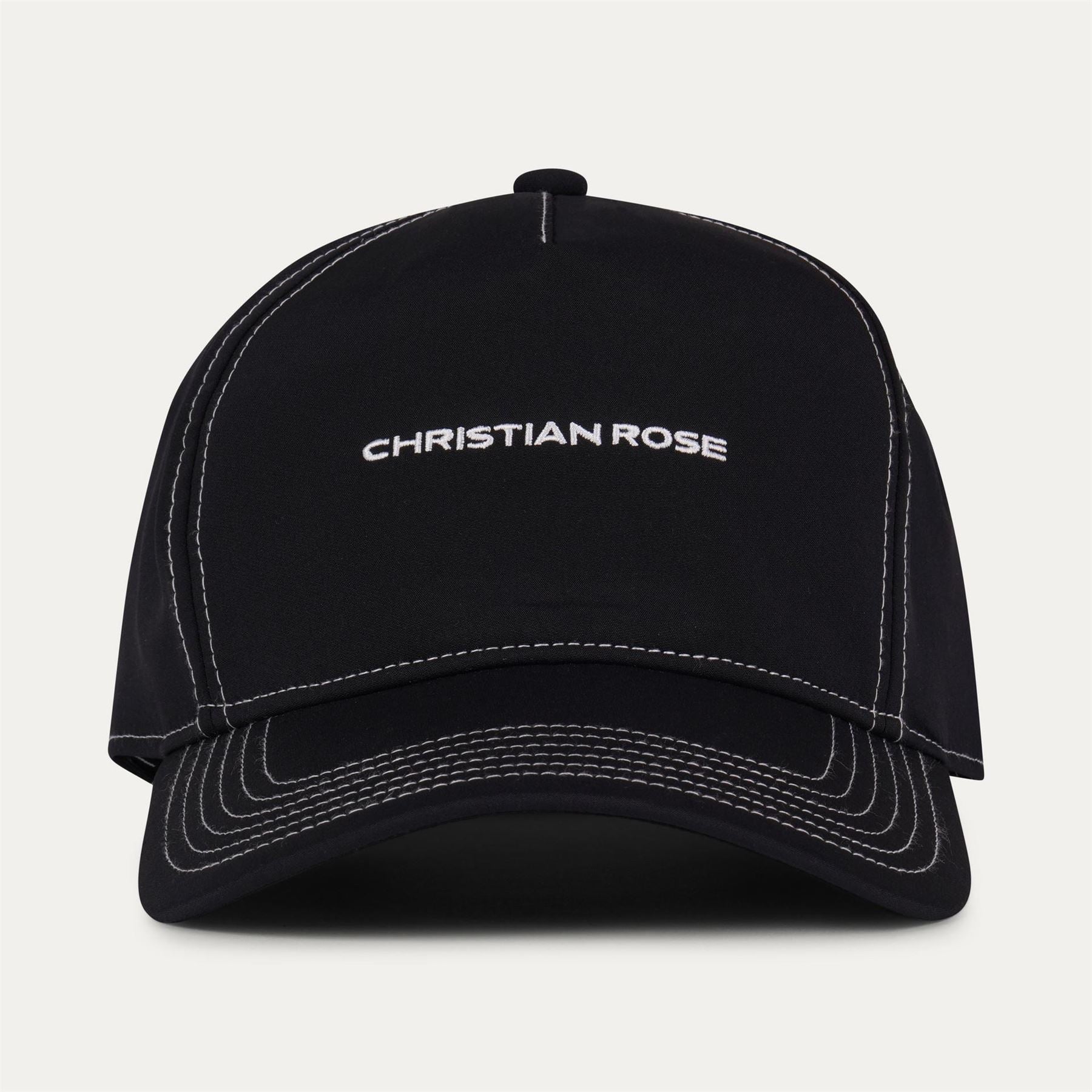 Christian Rose Nylon Unstructured Trucker Cap