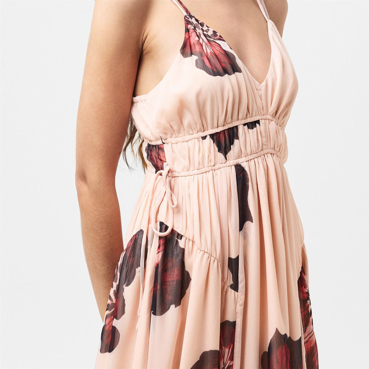 French Connection Hallie V-Neck Sleeveless Maxi Sun Dress