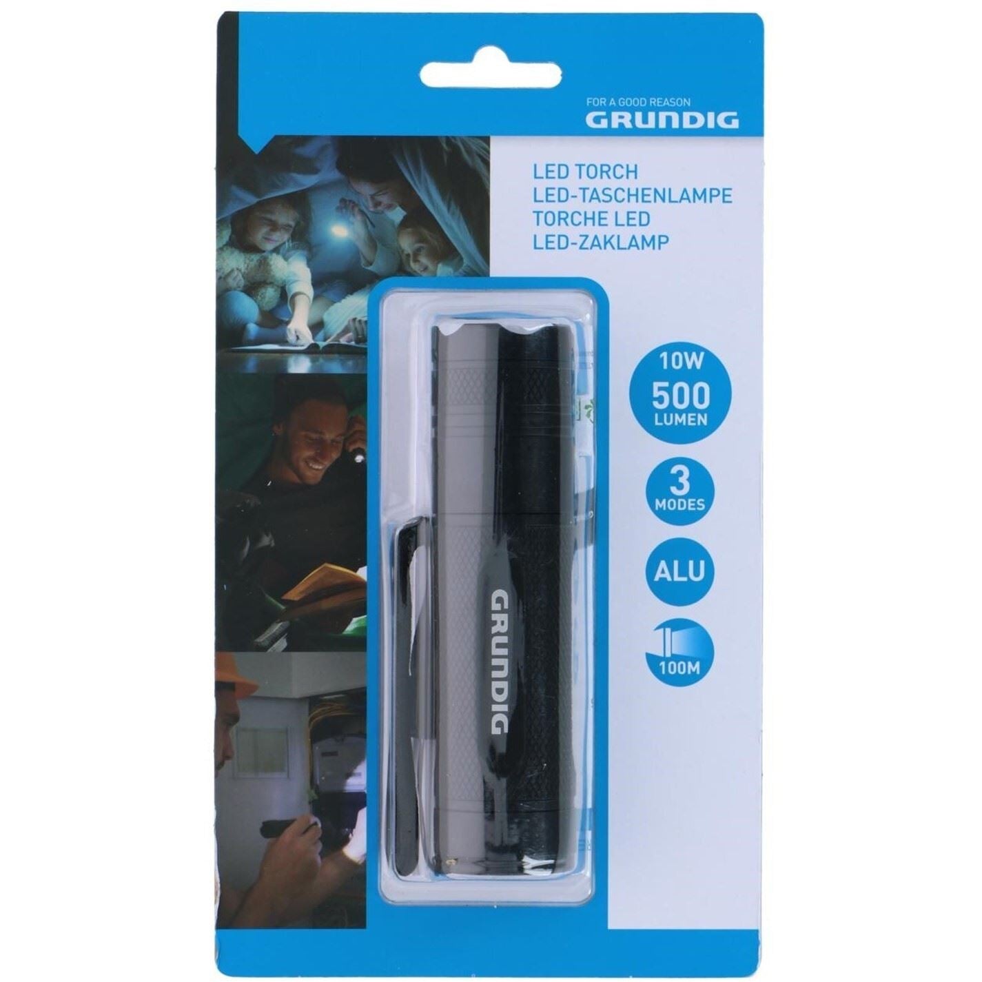 GRUNDIG Led Torch 10w 500 Lumen