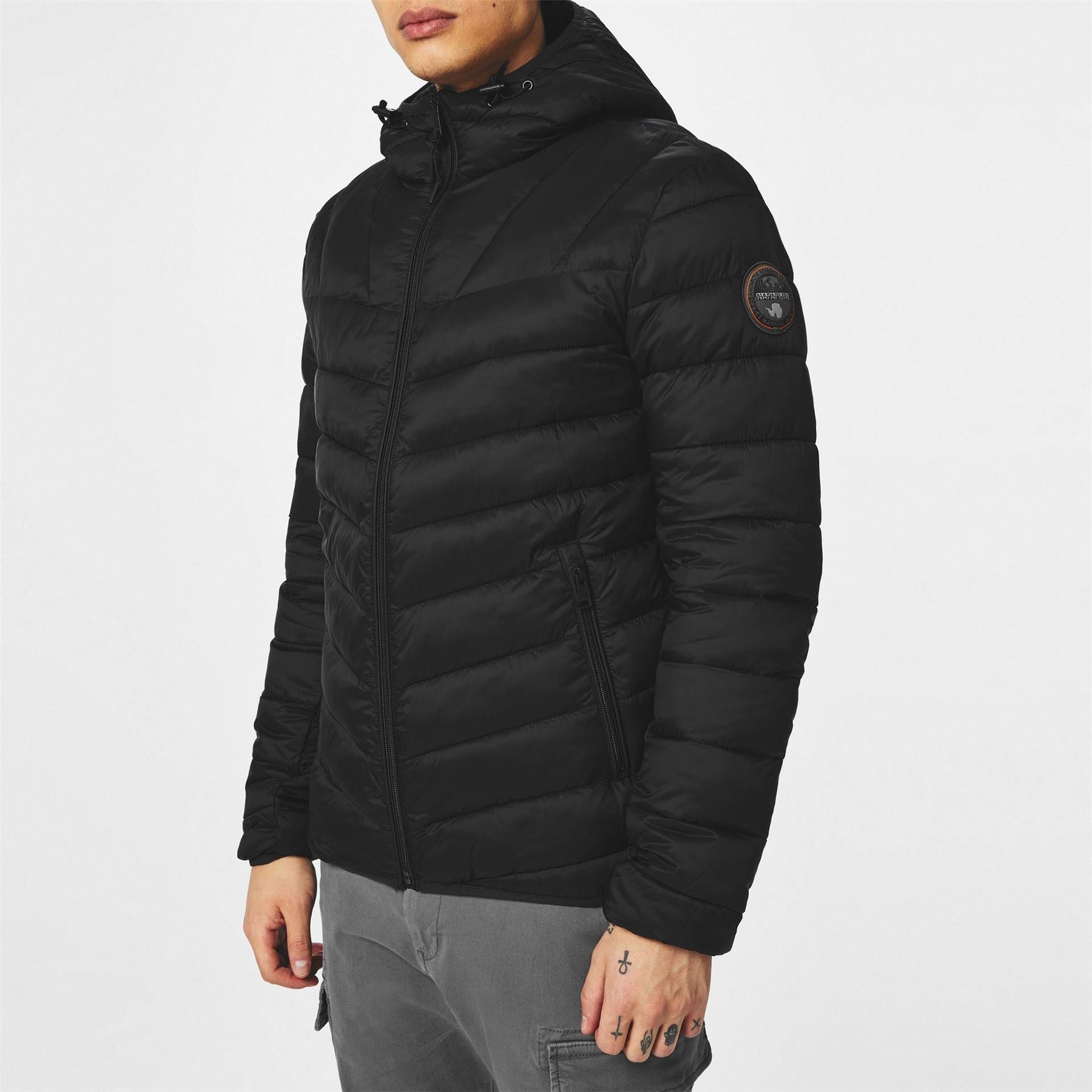 Napapijri Aerons Water Resistant Hooded Short Puffer Jacket
