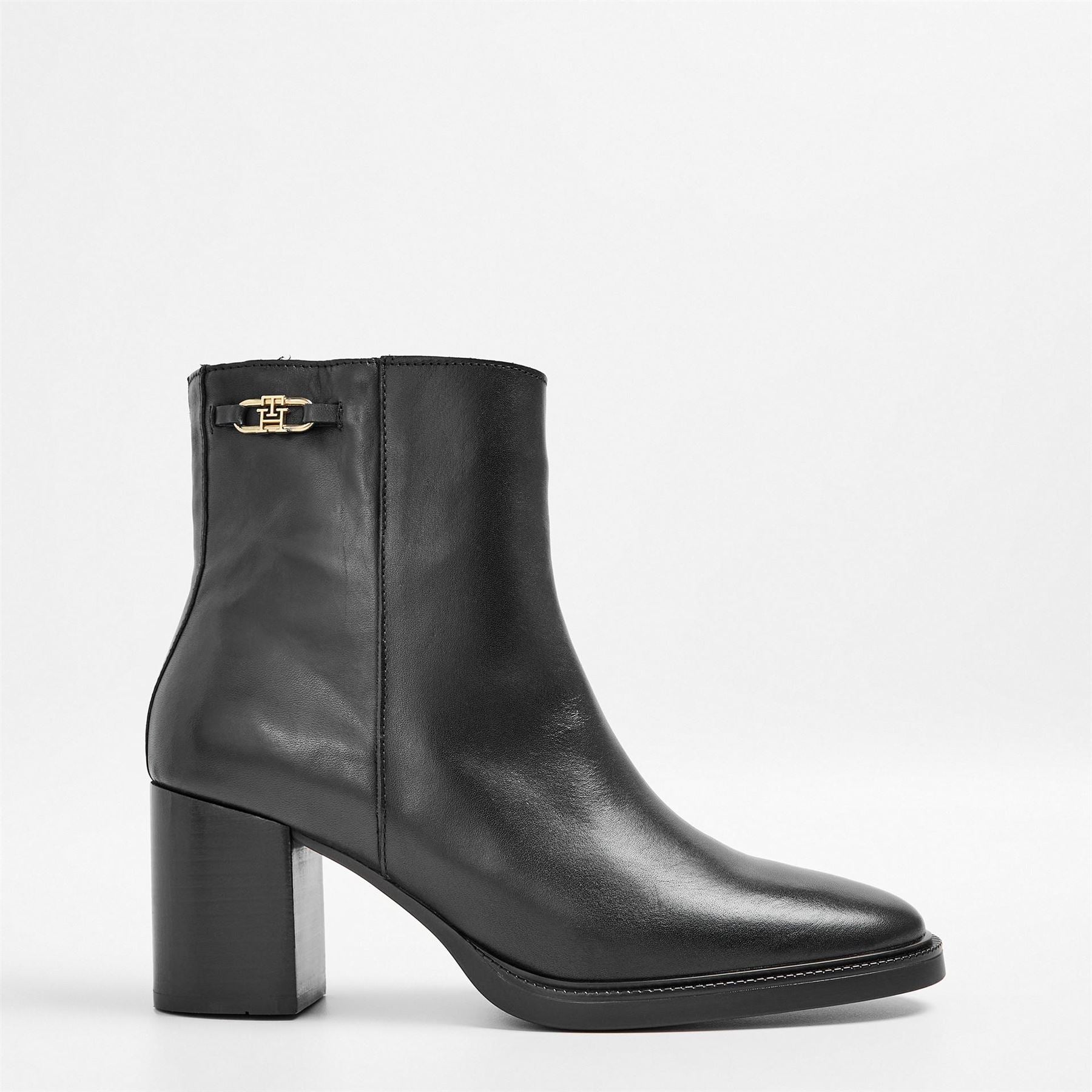 Tommy Hilfiger Stacked Ankle Boots with Block Heel