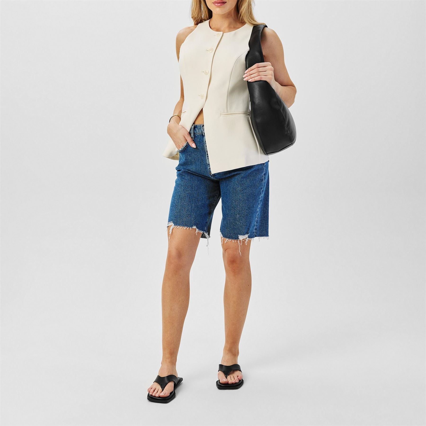 7 For All Mankind Andy Denim Shorts