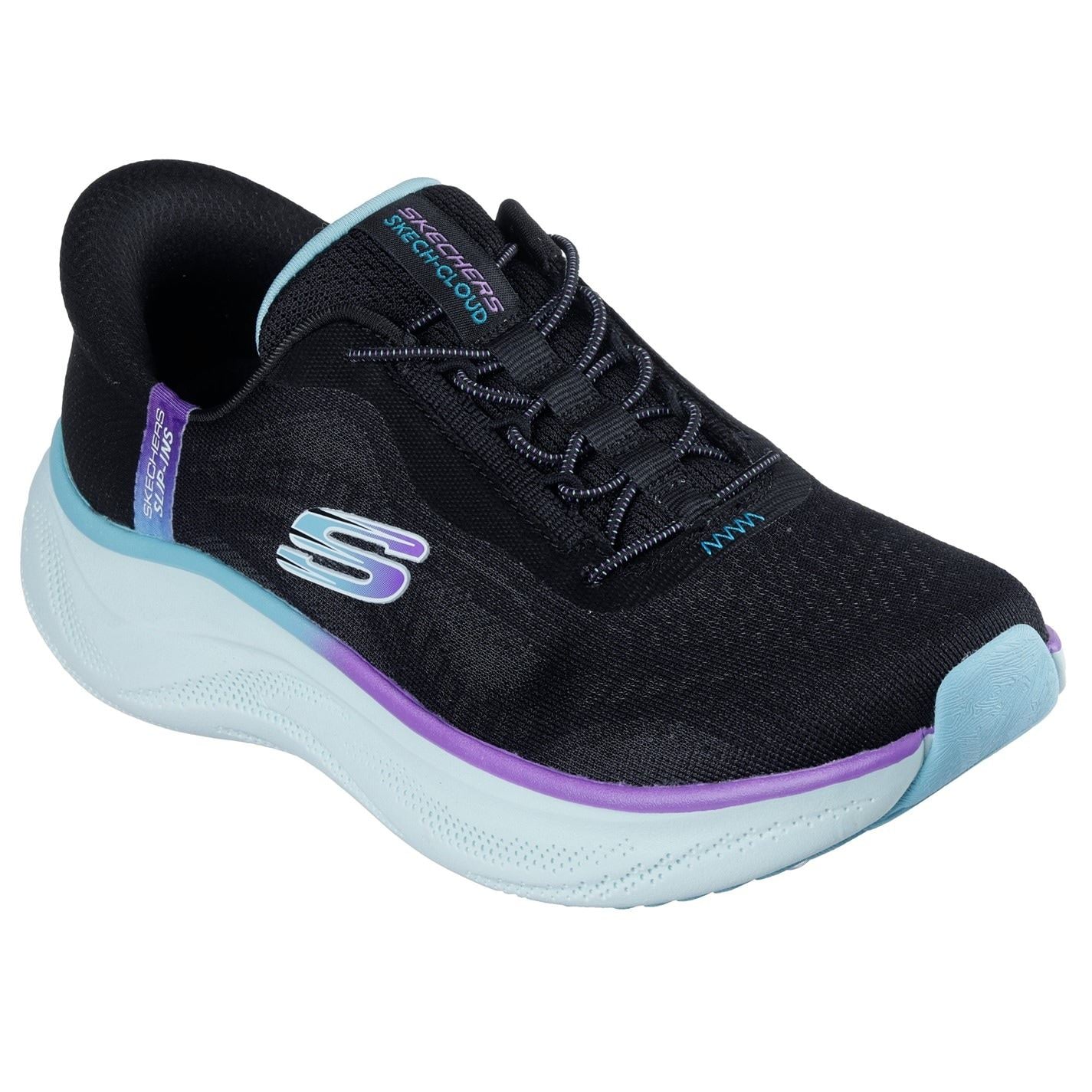 Skechers Round Toe Flat Heel Low Top Sneakers