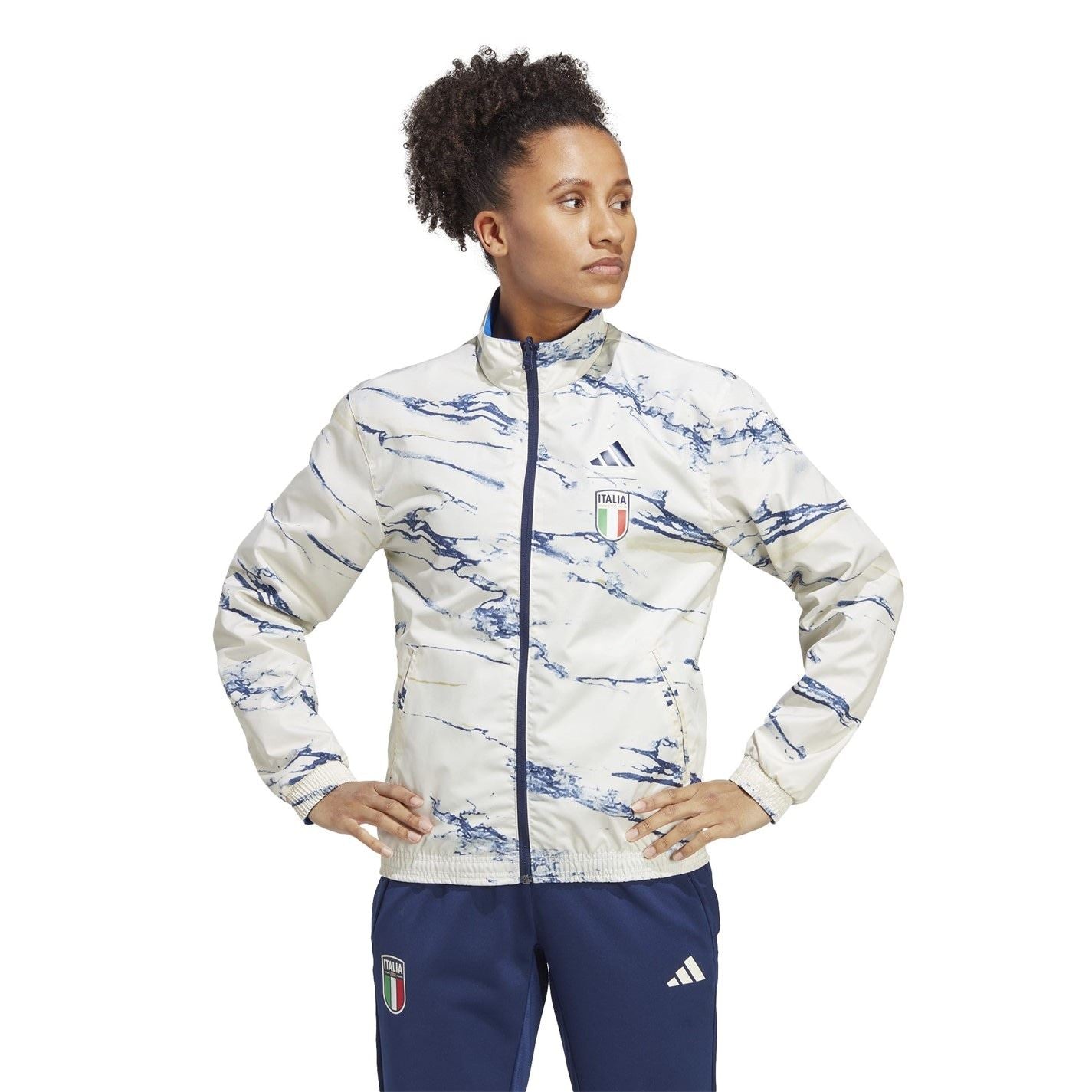 adidas Womens Italy Away Anthem Jacket 2023