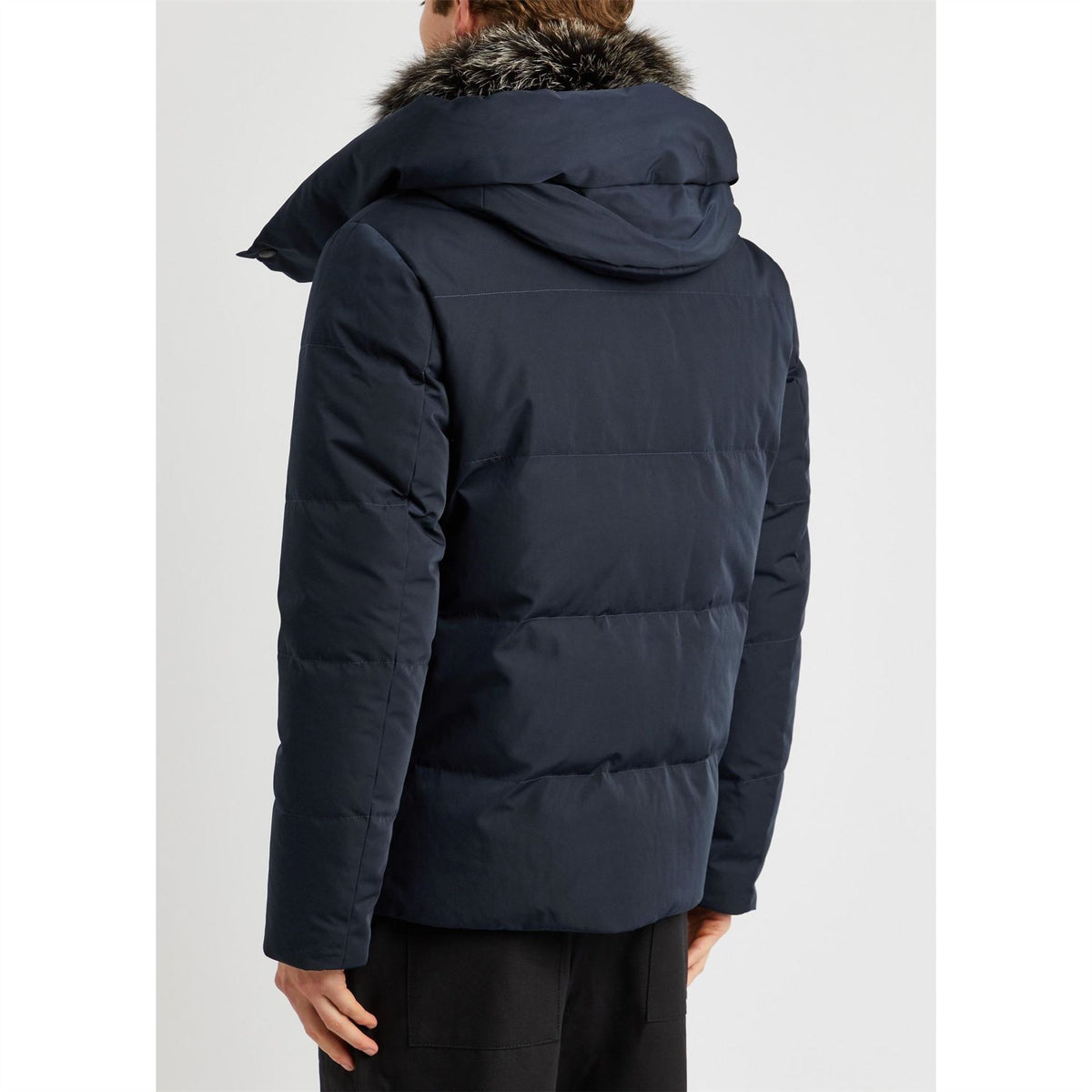 Yves Salomon Down Jacket With Fox Trim L