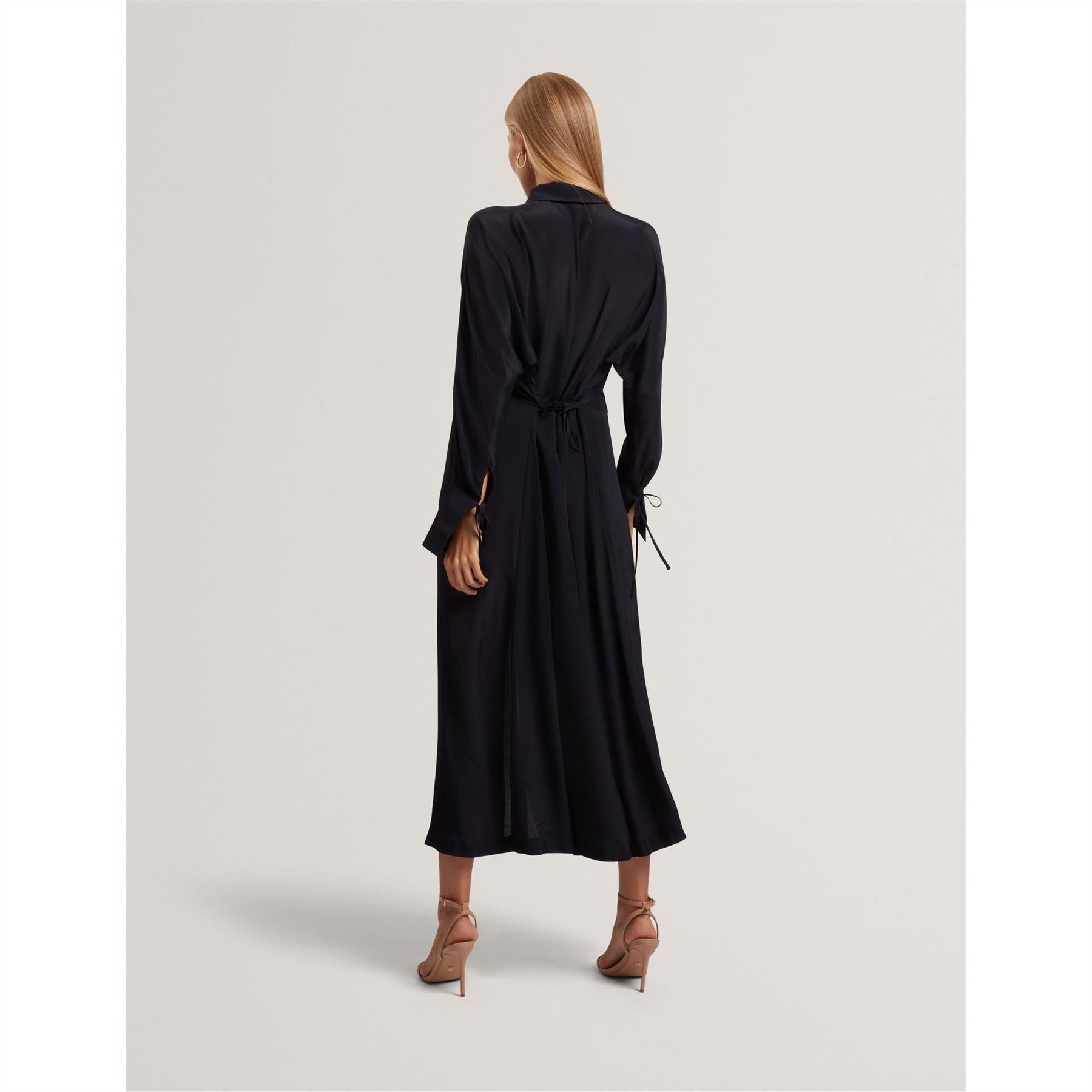 Ted Baker Midi Long Sleeve Shirt Dress