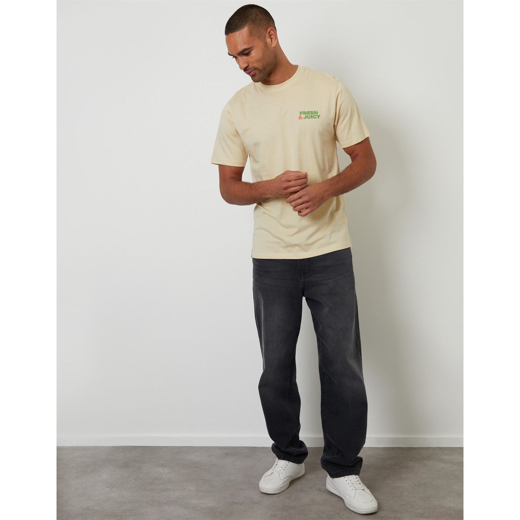 Threadbare Albert Graphic Regular Fit Crew Neck T-Shirt