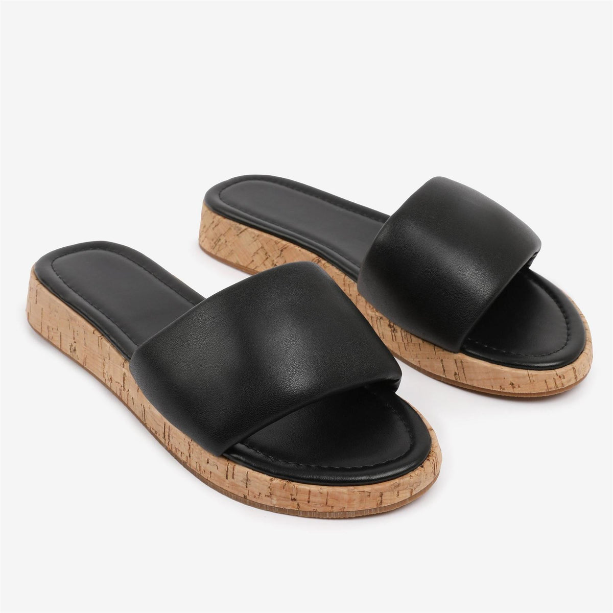 Wheres That From Pu Julia Flatform Sliders Sandal Ladies
