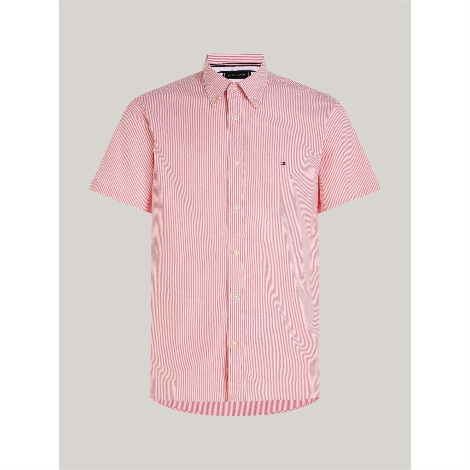 Tommy Hilfiger Short Sleeve Stripe Regular Fit Shirt