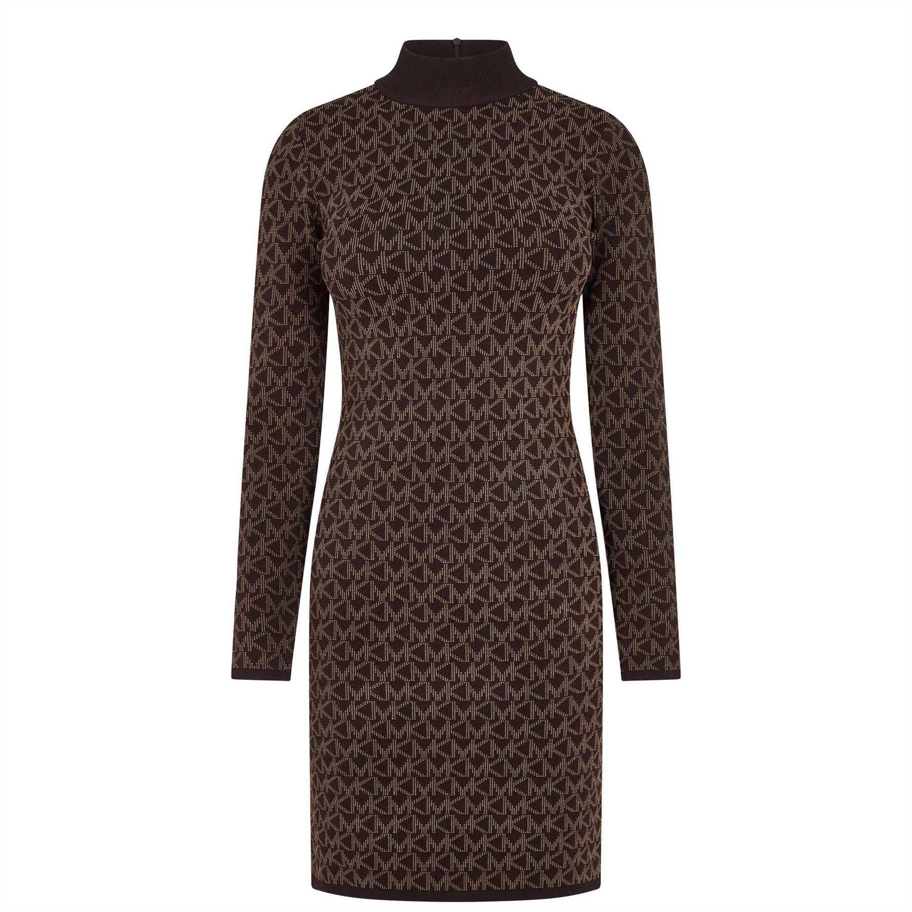 MICHAEL Michael Kors Jacquard Funnel Neck Dress