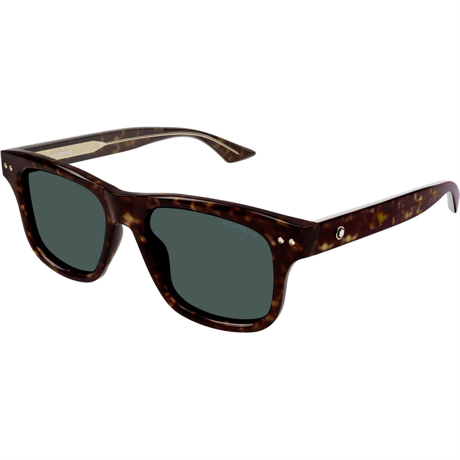 Montblanc 002 Rectangle Full Rim Sunglasses