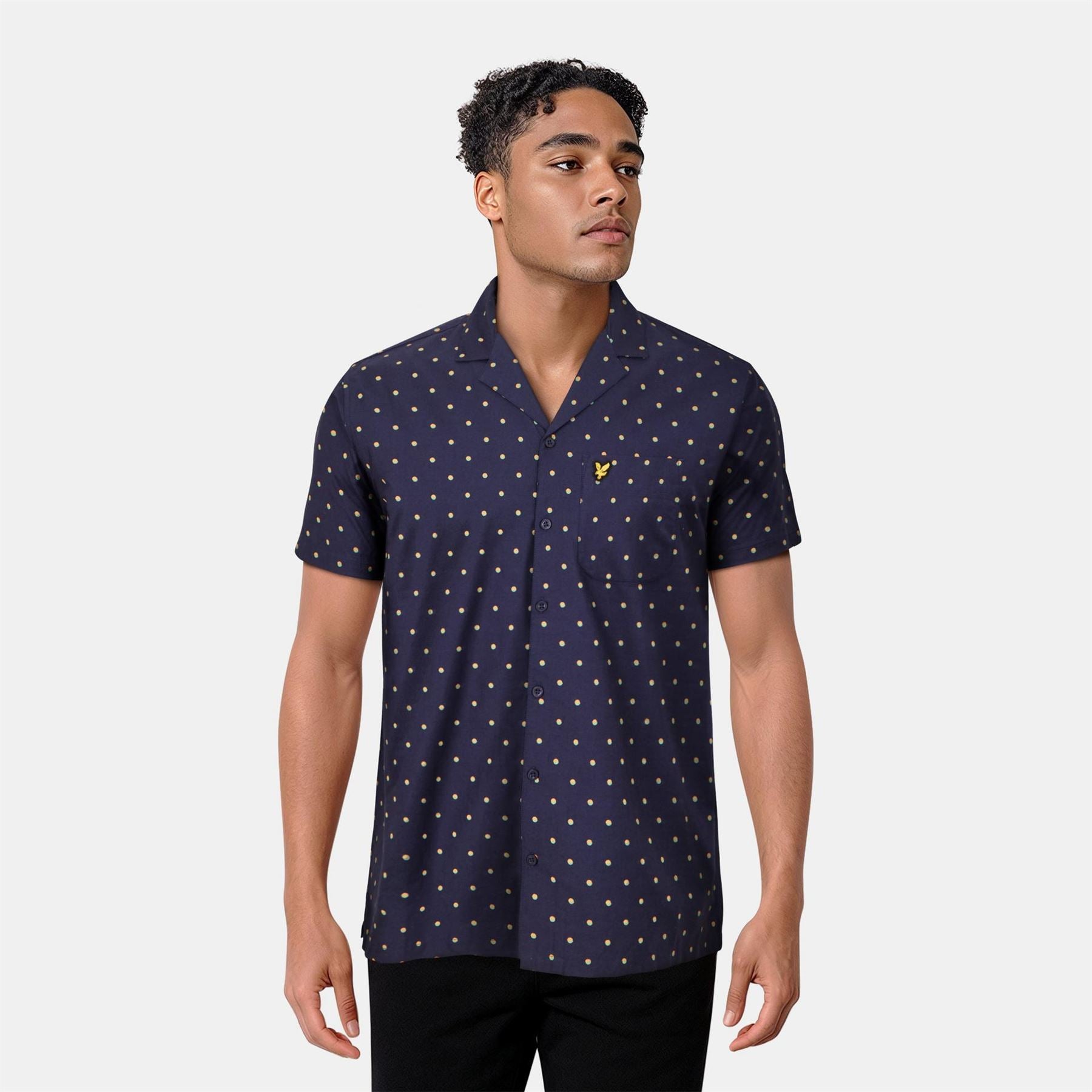 Lyle and Scott Polka Dot Pyjama Short Sleeve Top