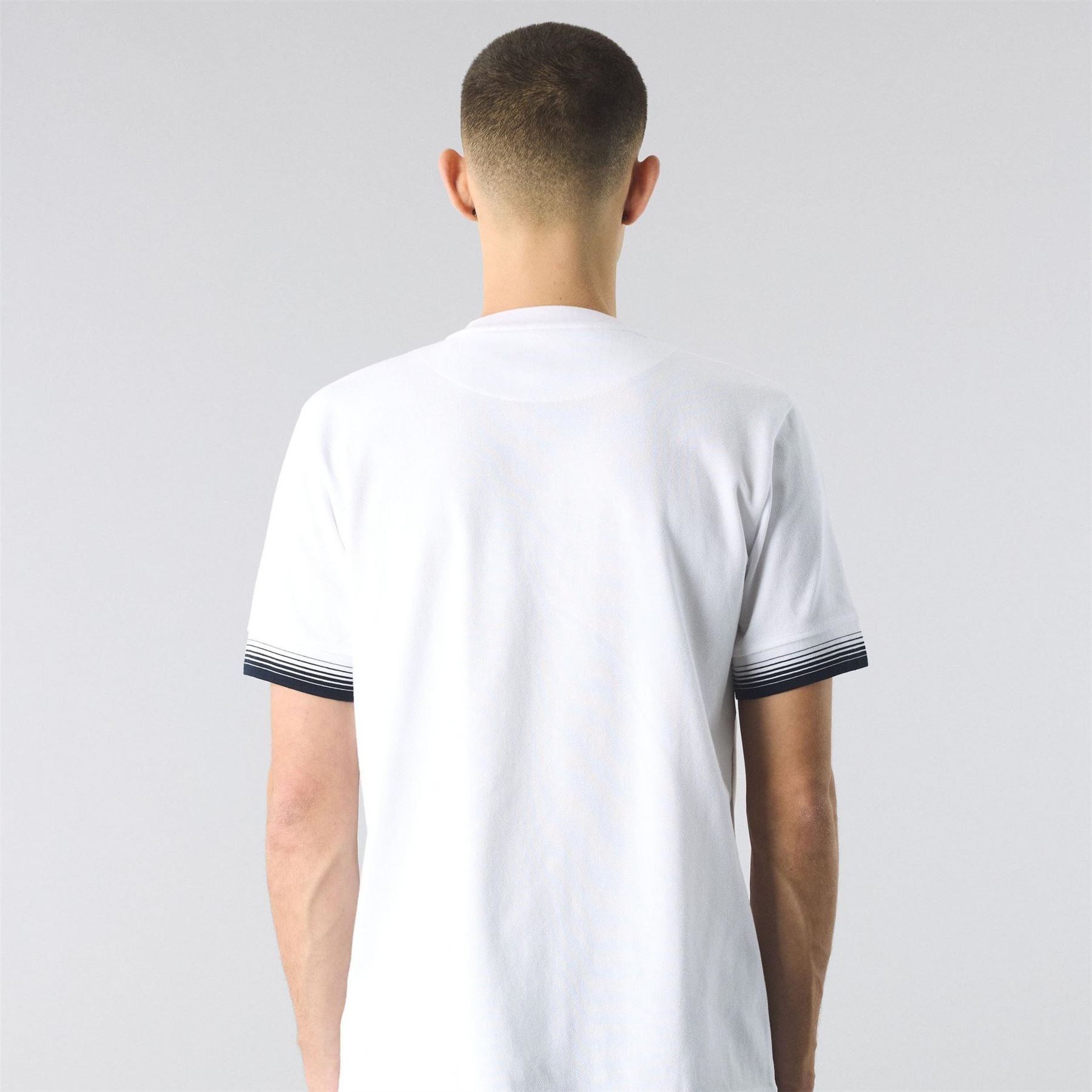 Pretty Green Gradient Grandad Regular Fit T-Shirt
