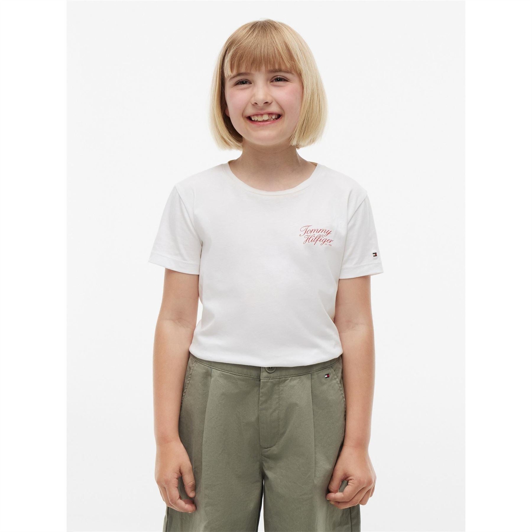 Tommy Hilfiger Ss Script Tee Jn64