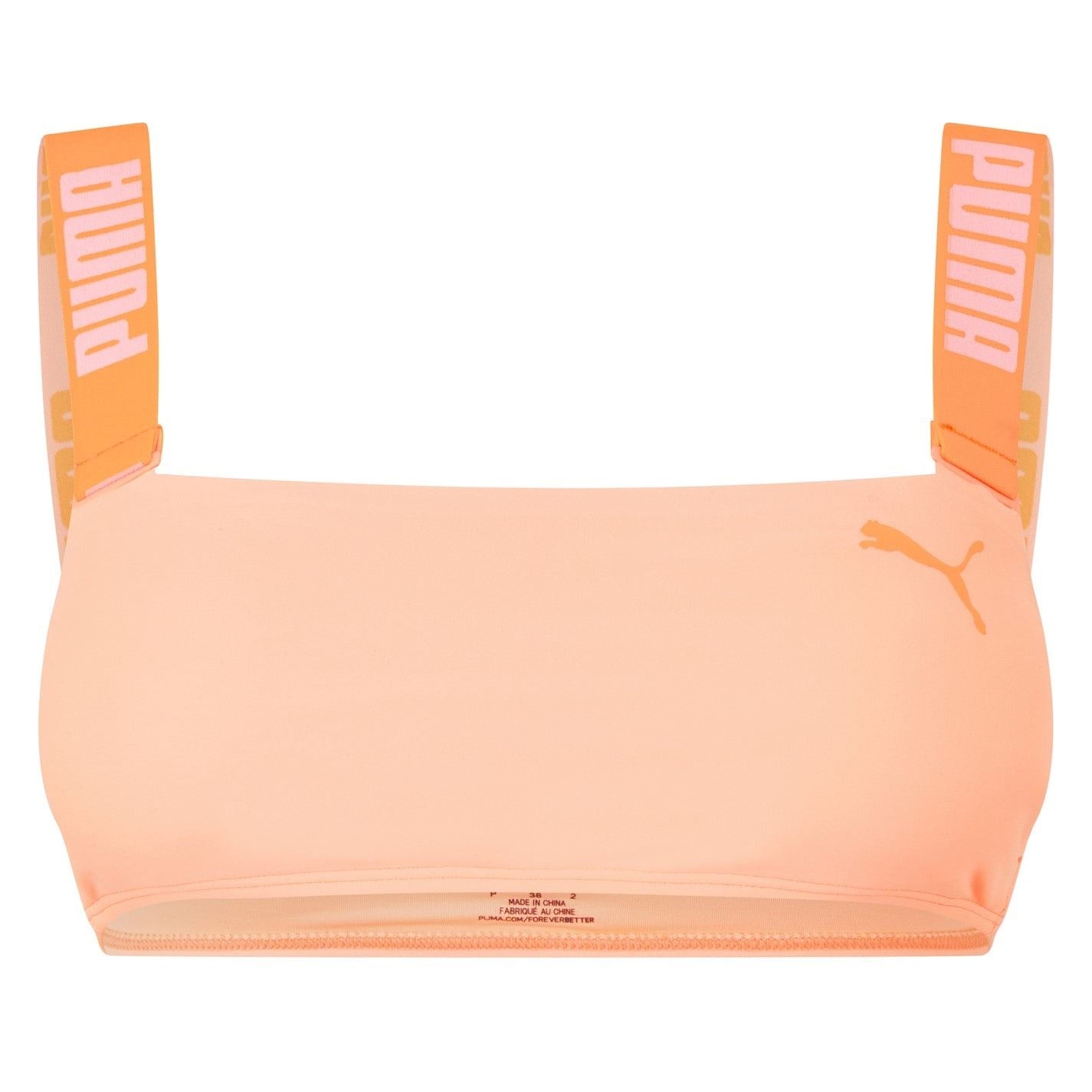 Puma Womens Swimwear Bandeau Bikini Top