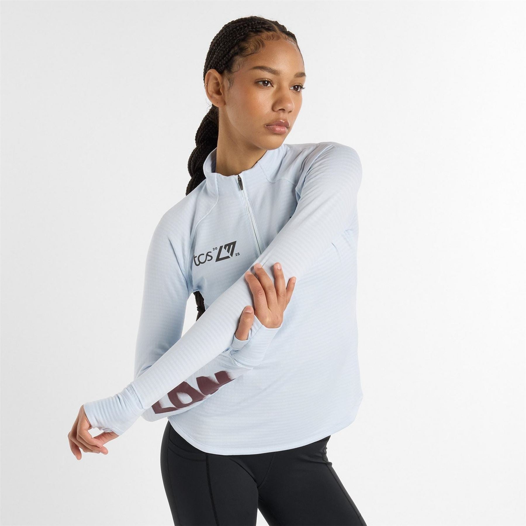 New Balance Womens Balance Heat Grid Half Zip Running Top