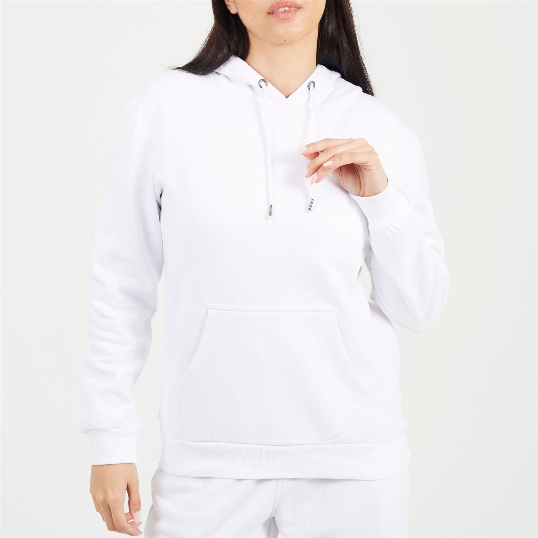 Brave Soul Hooded Neck Long Sleeve Kangaroo Pocket Sweatshirt