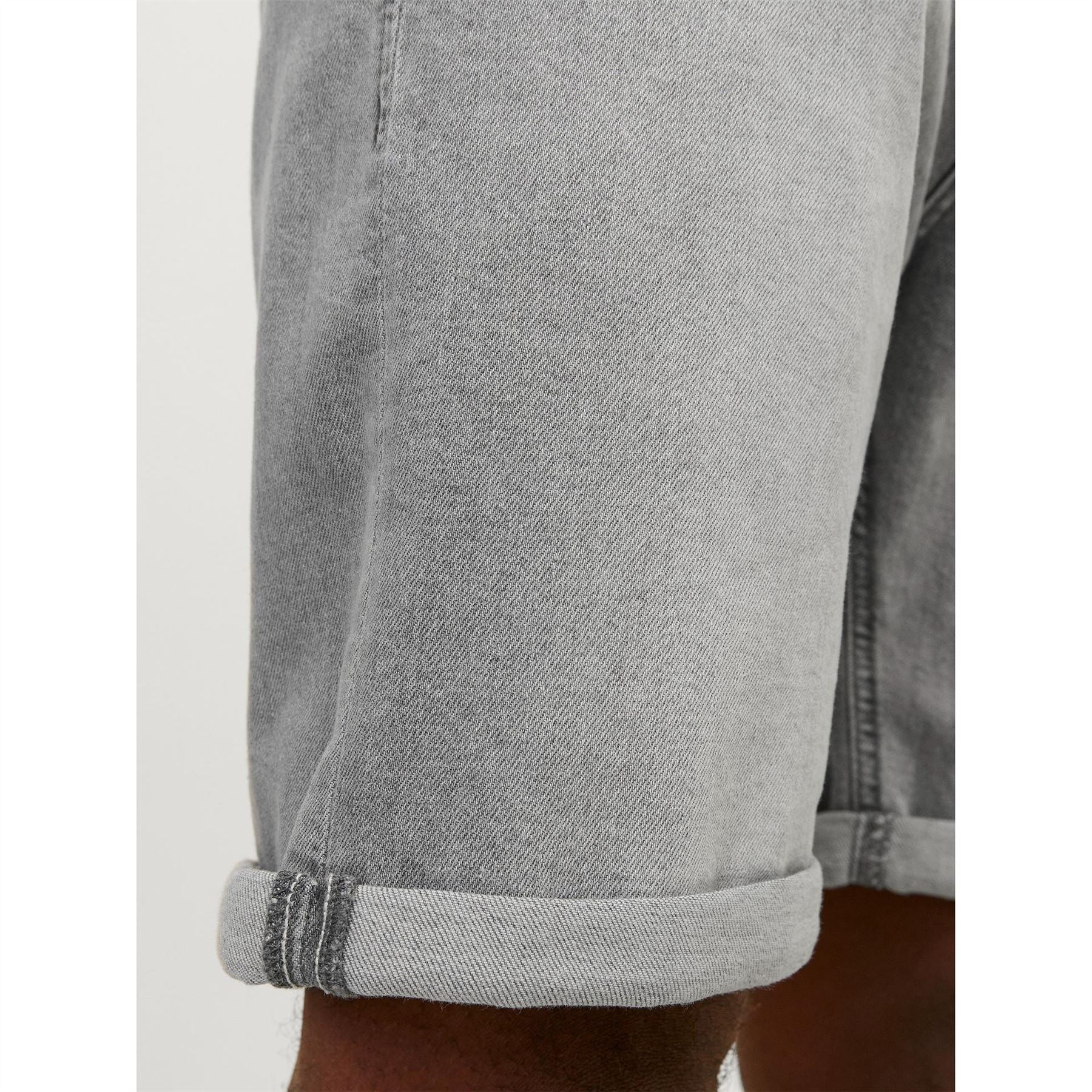 Jack and Jones Denim Bermuda Shorts with Banded Hem