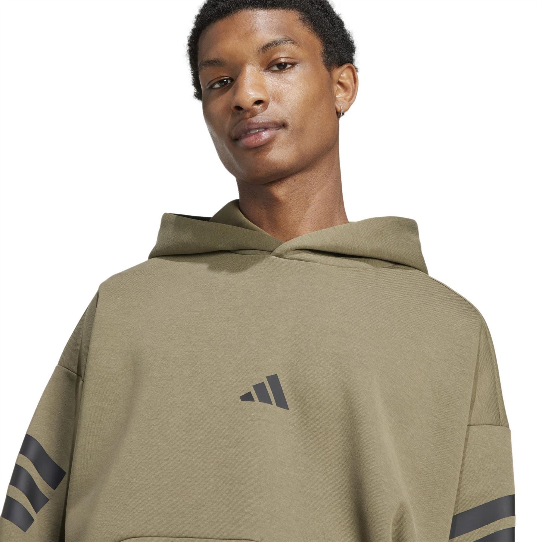 adidas Mens Future Icons 3 Stripes Hoodie