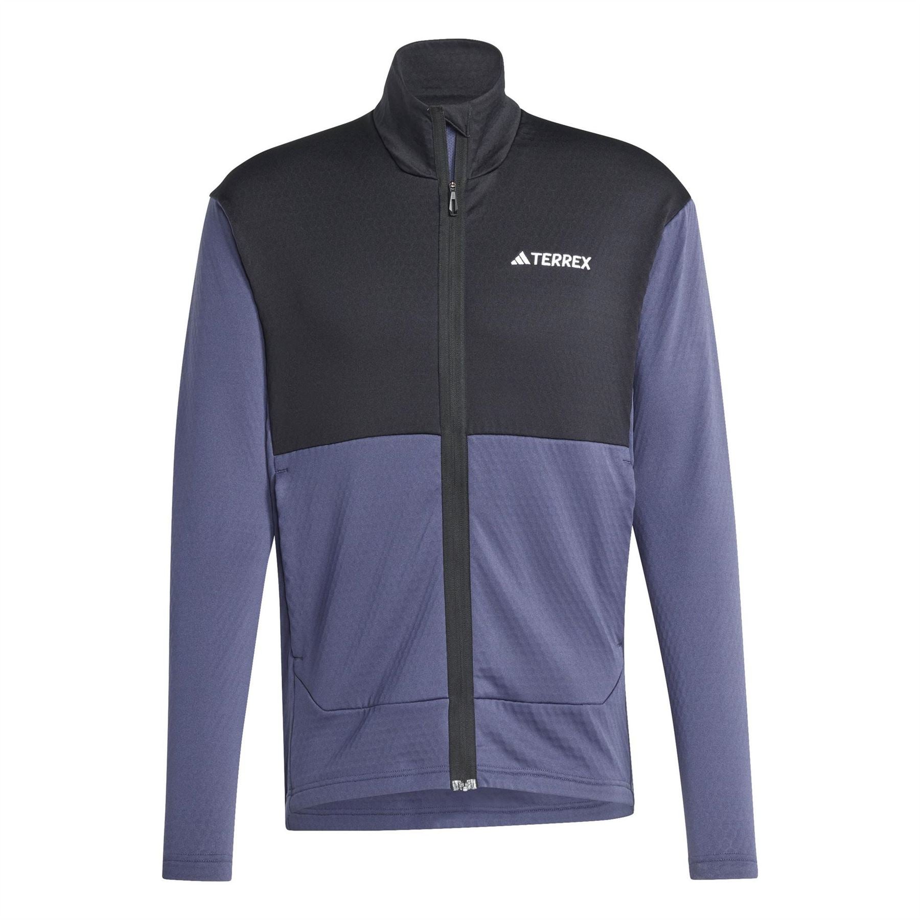 adidas Terrex Fleece Long Sleeve Slim Fit Performance Running Jacket
