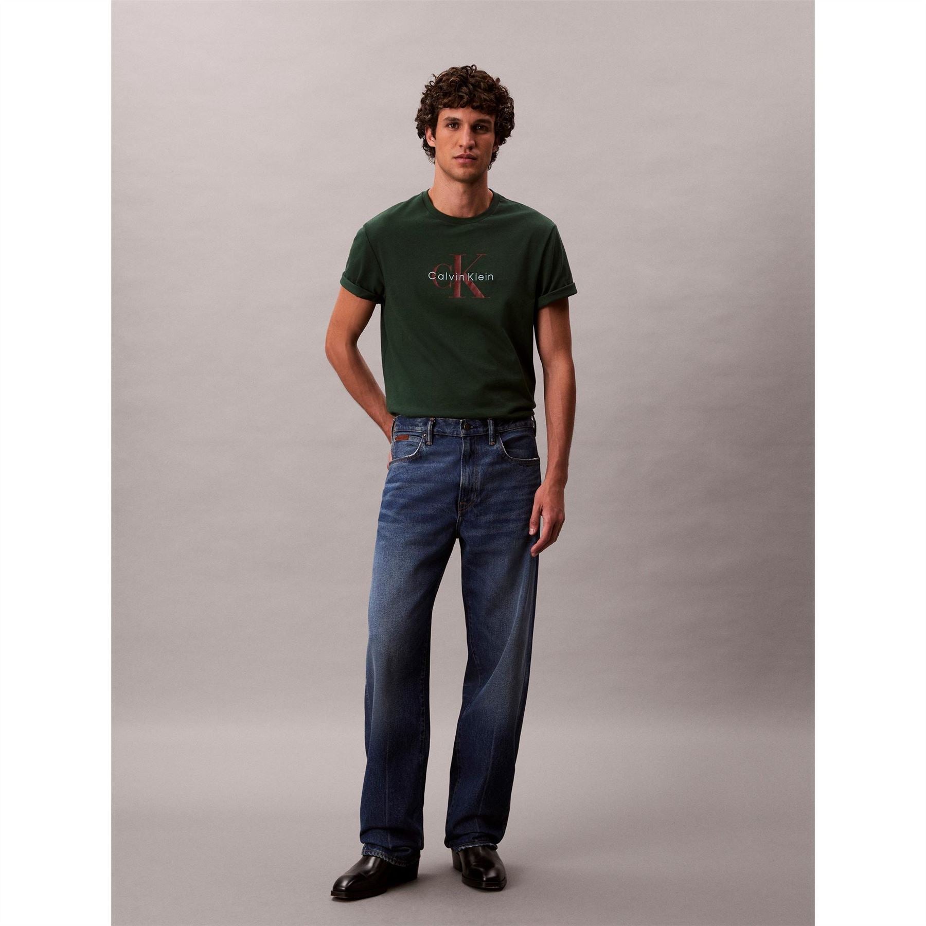 Calvin Klein Jeans Monogram Crew Neck Short Sleeve T-Shirt