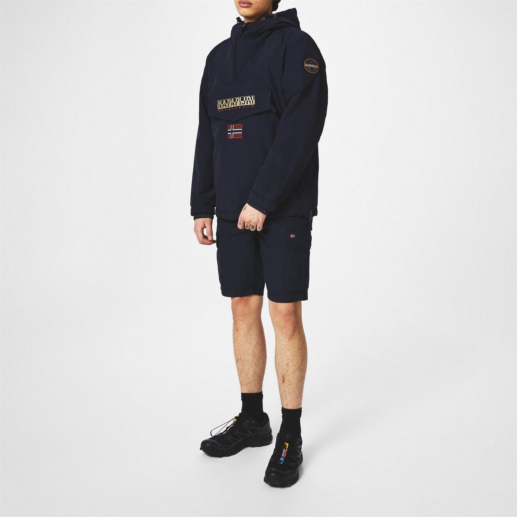 Napapijri Rainforest Water Resistant Hooded Long Sleeve Rain Anorak