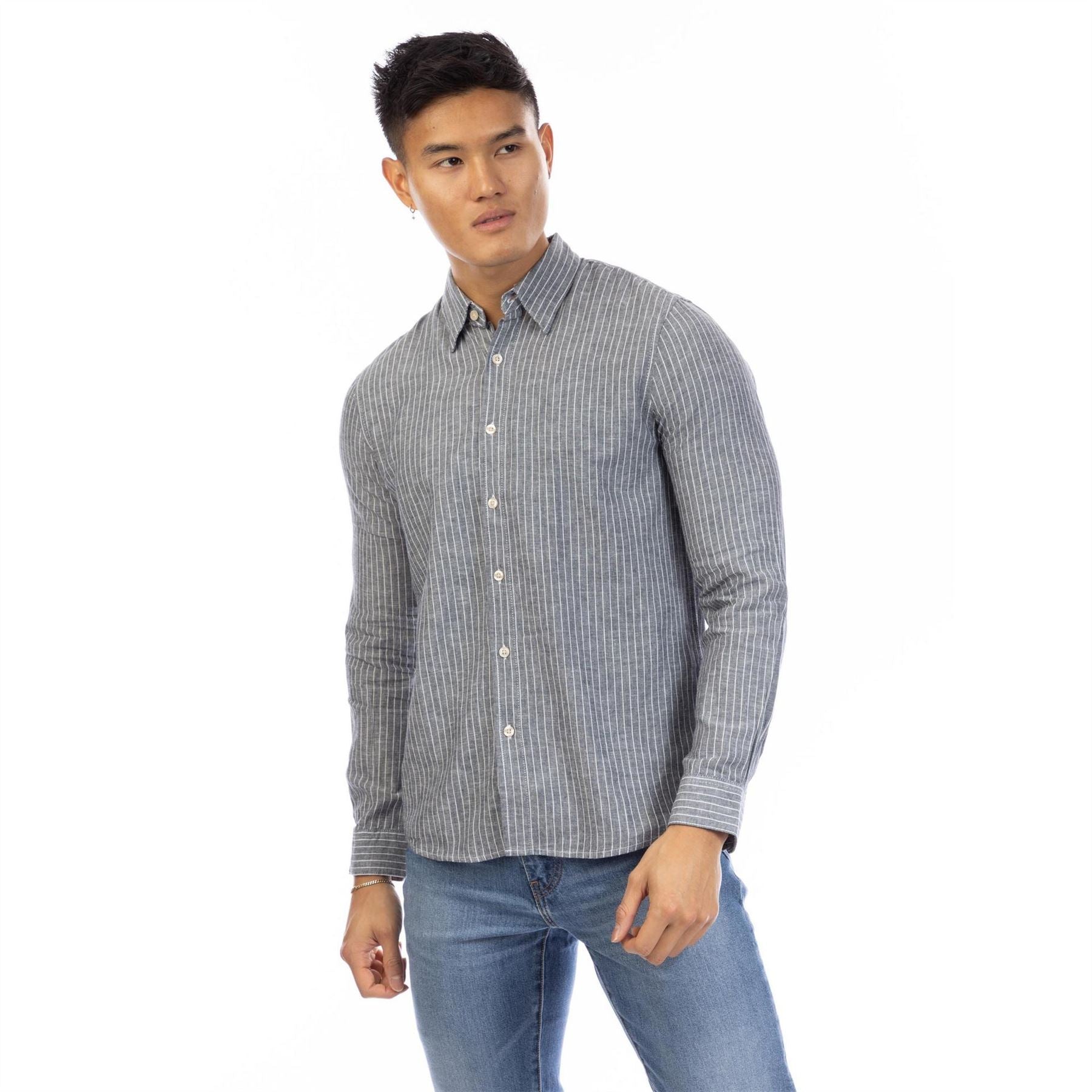 Peter Werth Collared Neck Long Sleeve Regular Fit Shirt