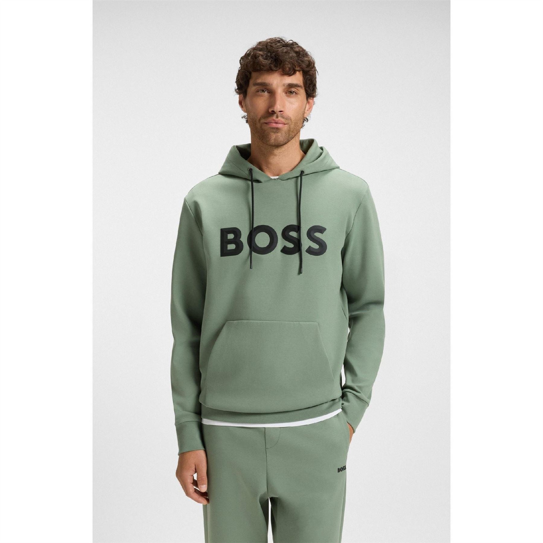 Boss BOSS GREEN Long Sleeve Hoodie   Performance Fabric with Natural Stretch