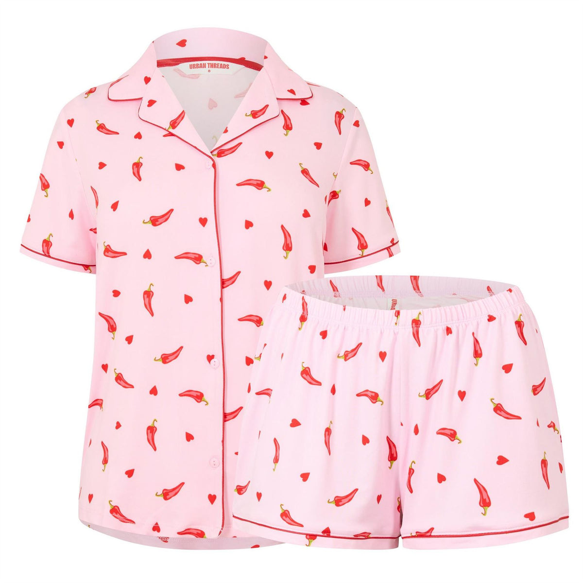 Urban Threads Short Sleeve Pyjama Set