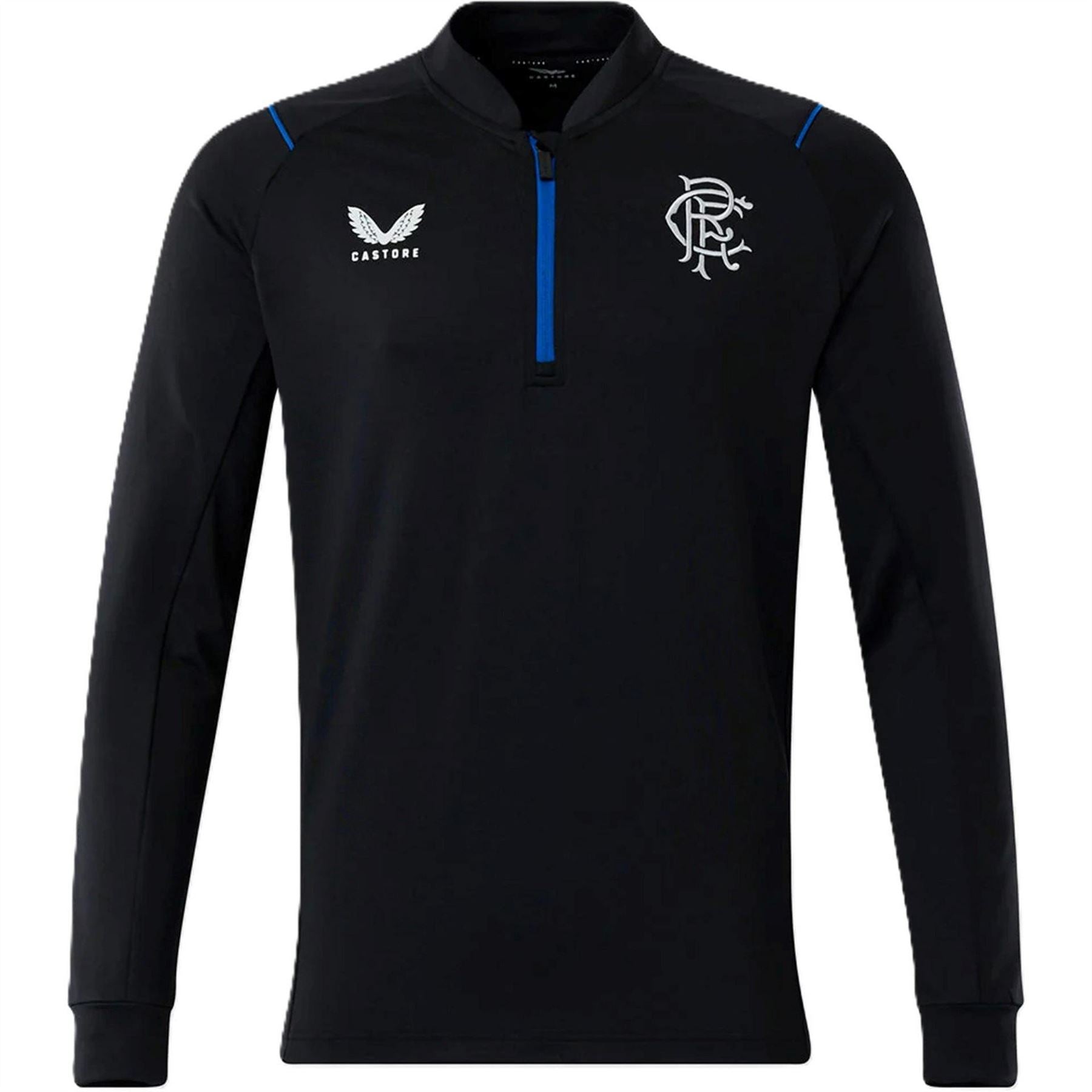 Castore Rangers FC Zip Neck Regular Fit Sweatshirt